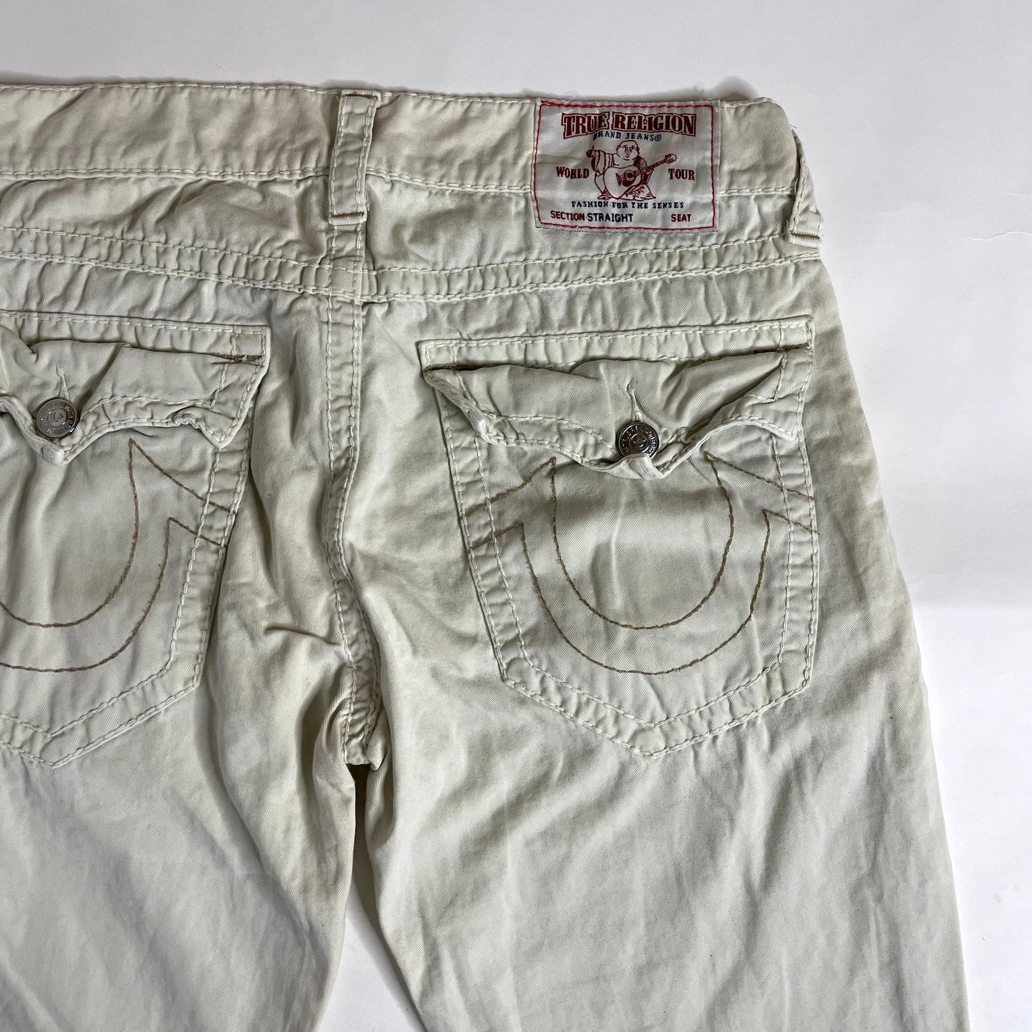 Vintage True Religion White Low Rise Jeans