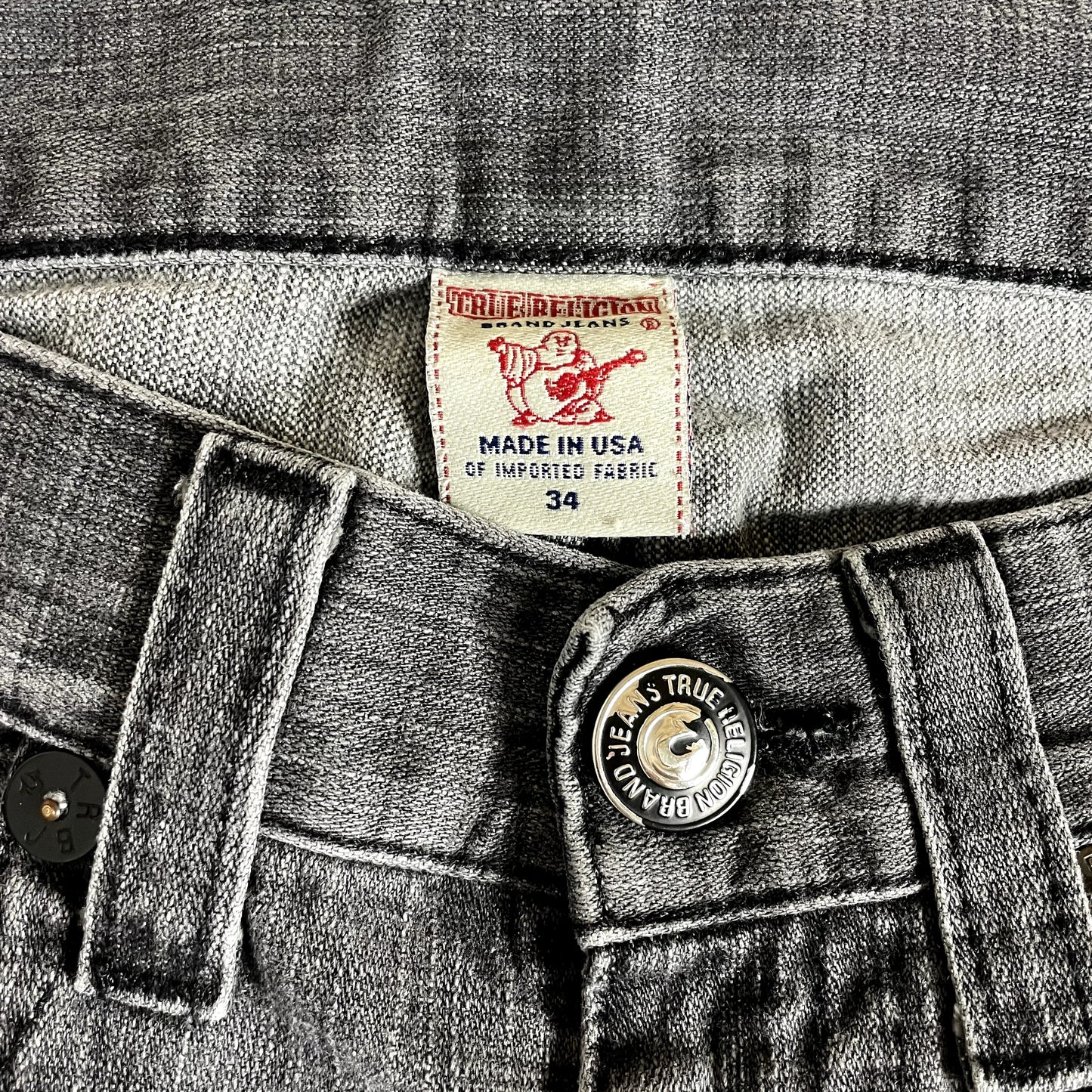 Vintage True Religion Black Low Rise Jeans