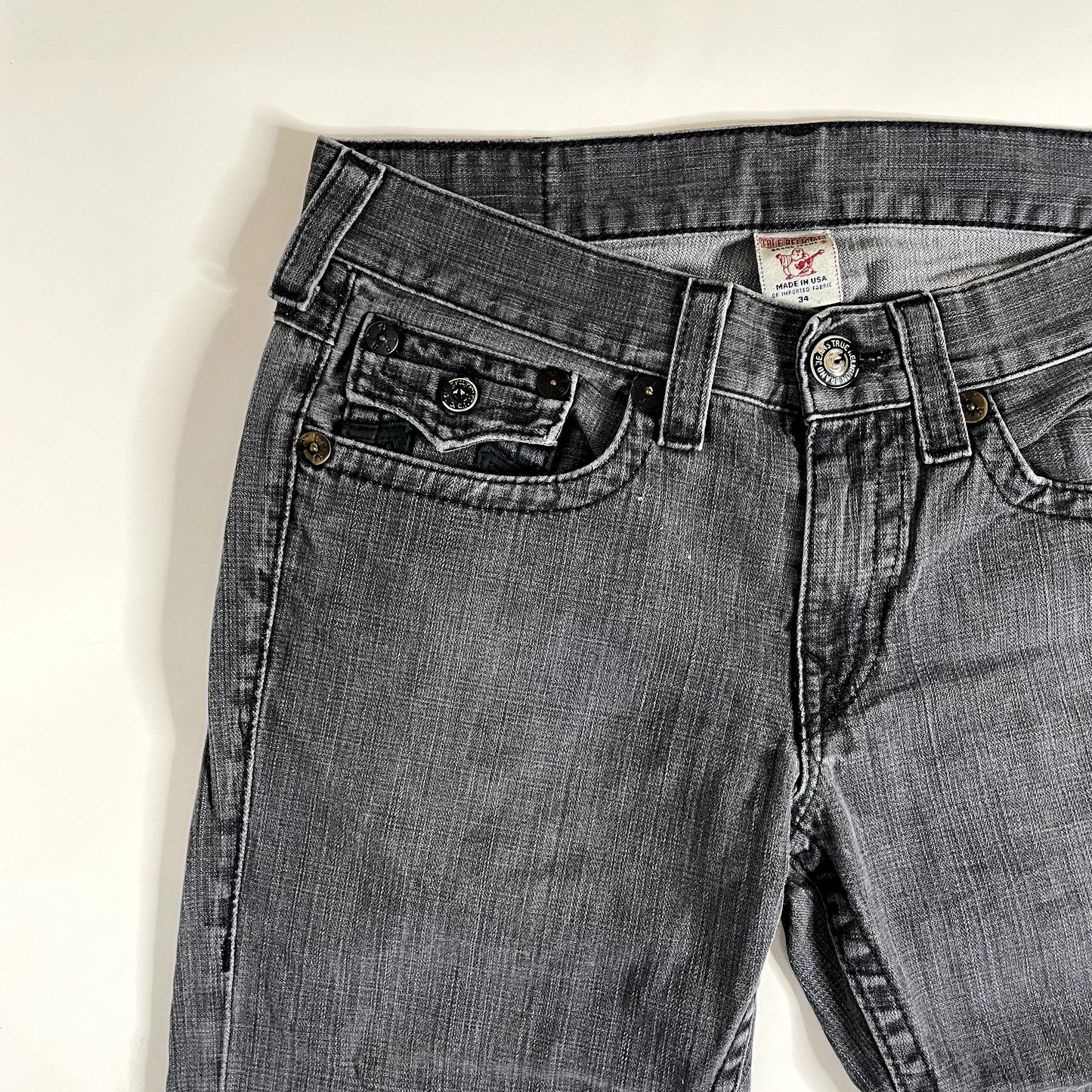 Vintage True Religion Black Low Rise Jeans