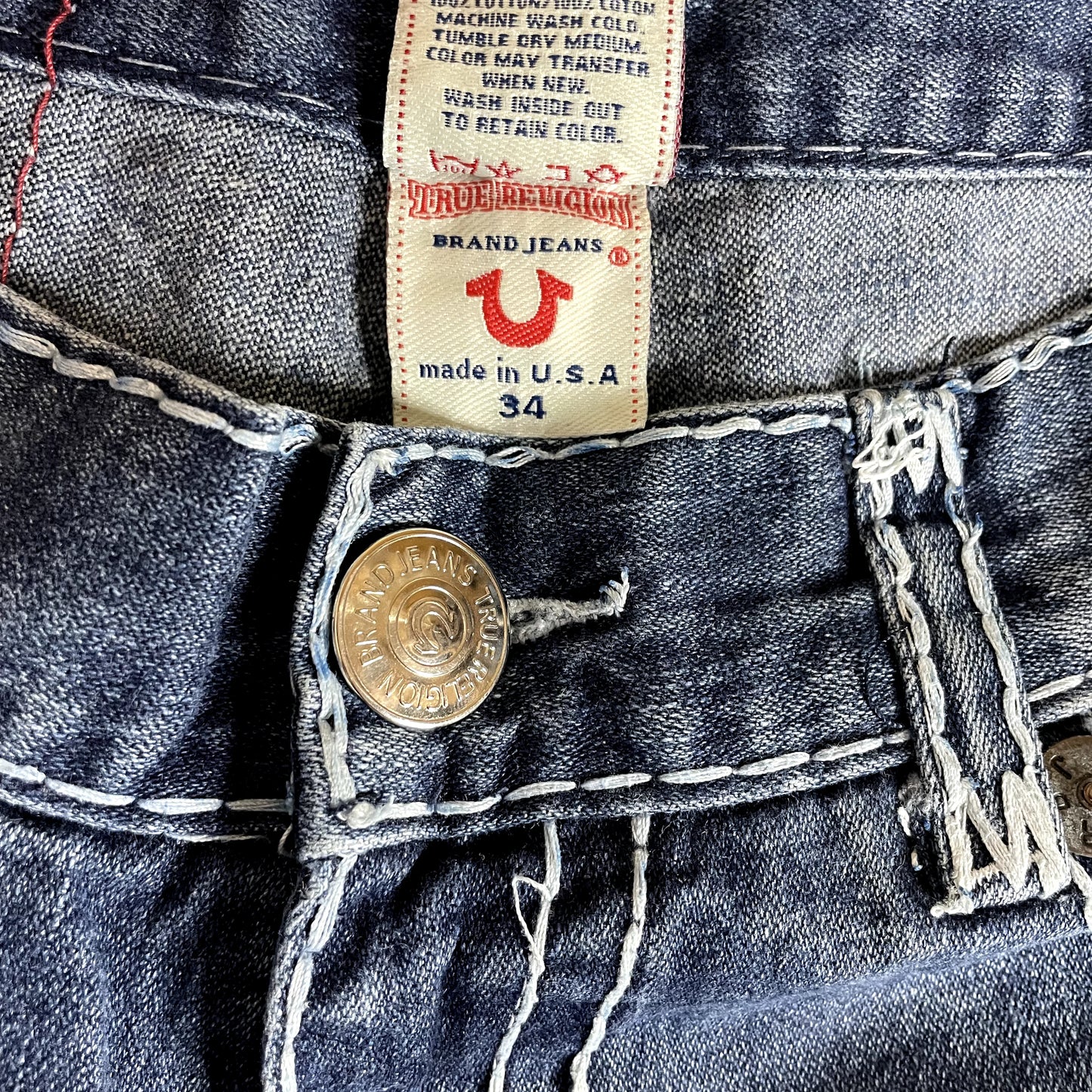 Vintage True Religion Denim Low Rise Jeans