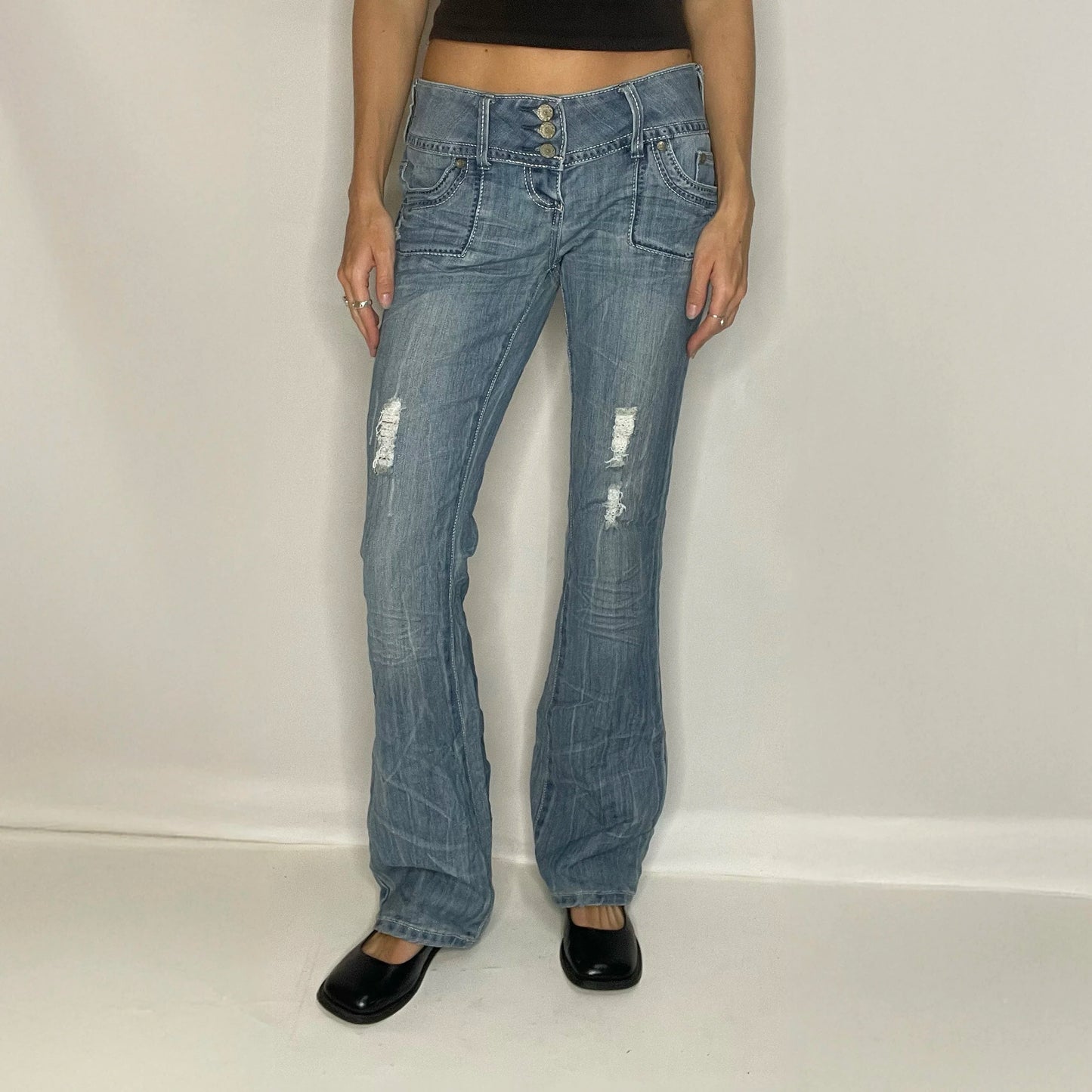 Vintage Almost Famous Denim Low Rise Jeans
