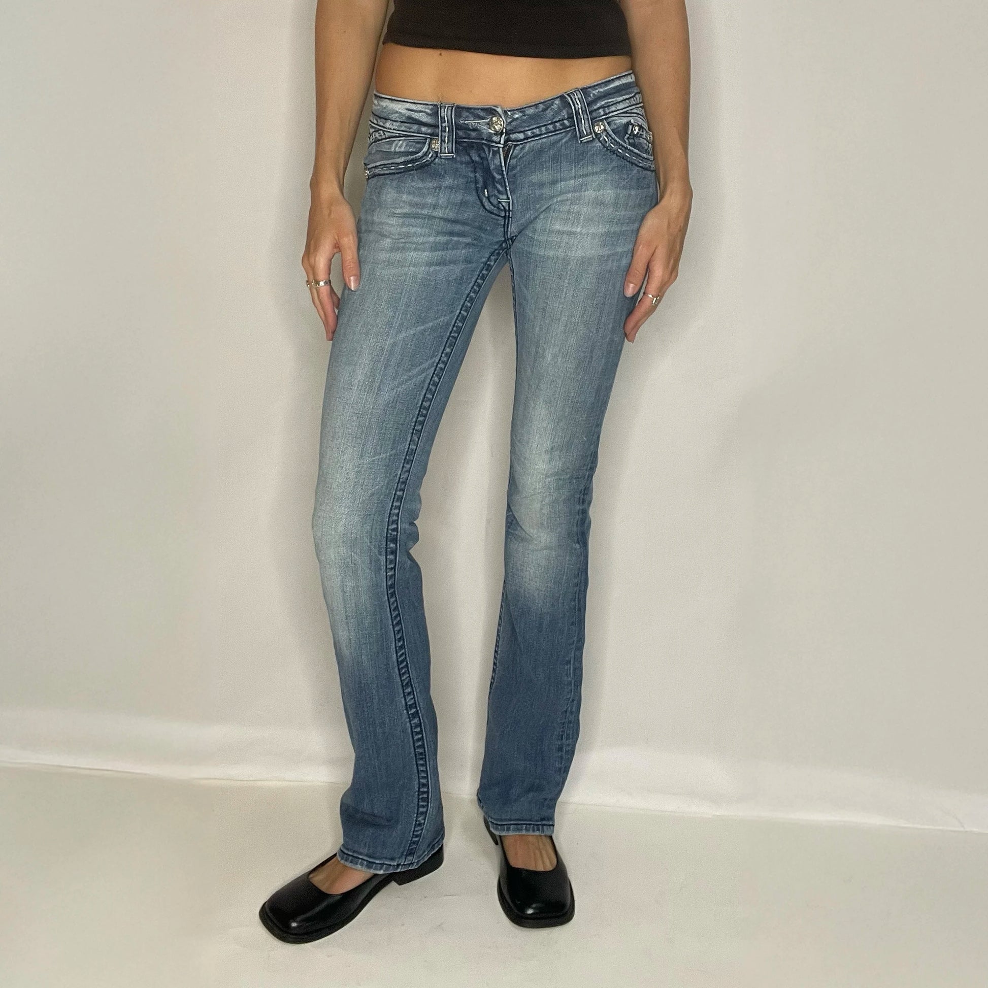 Vintage Miss Me Denim Low Rise Jeans