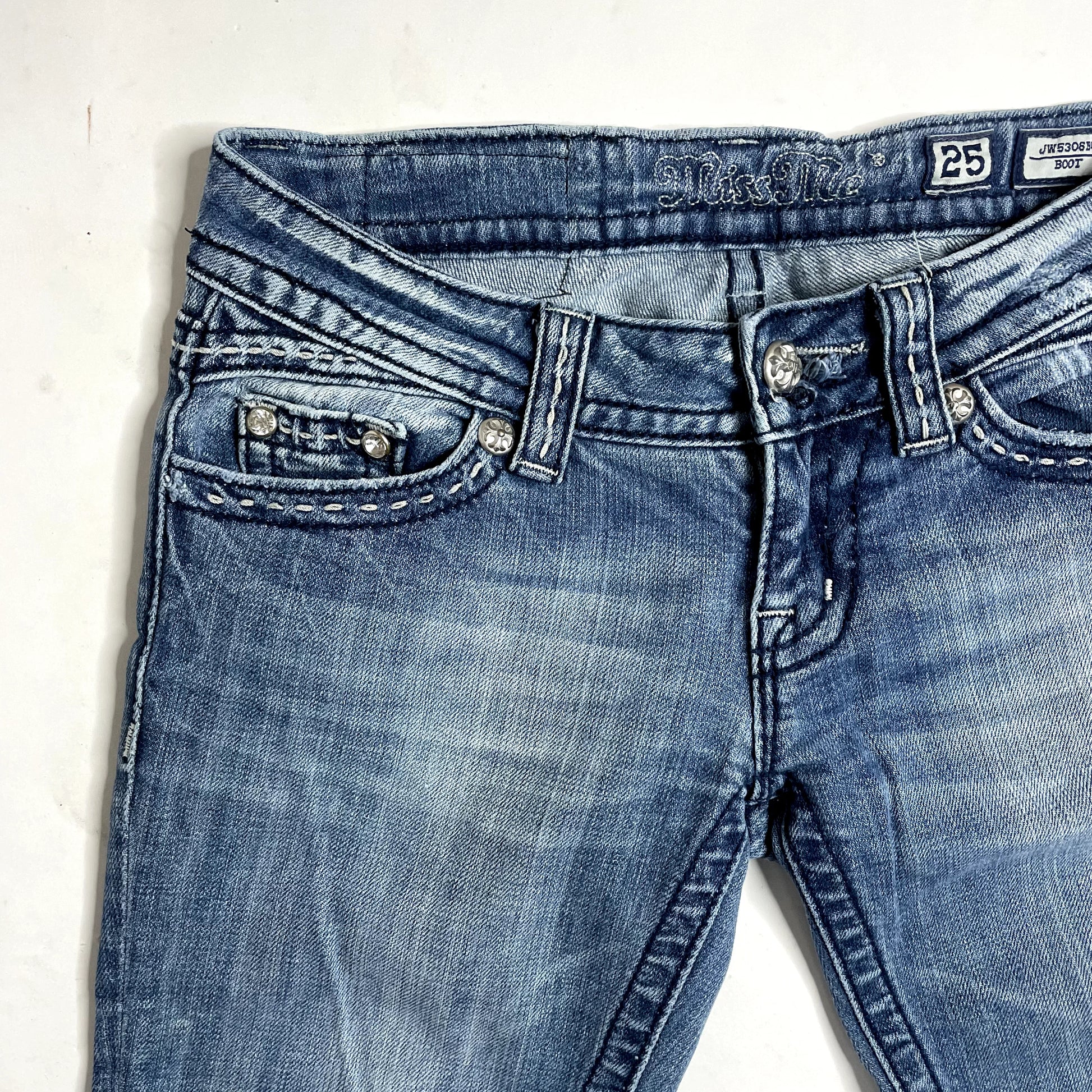 Vintage Miss Me Denim Low Rise Jeans