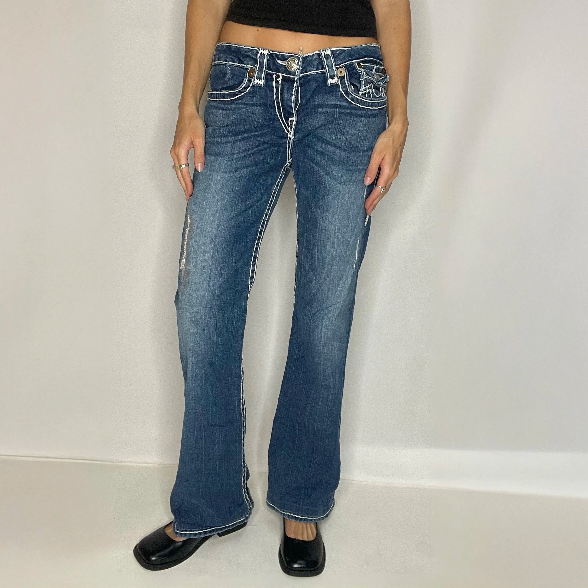 Vintage True Religion Denim Low Rise Jeans