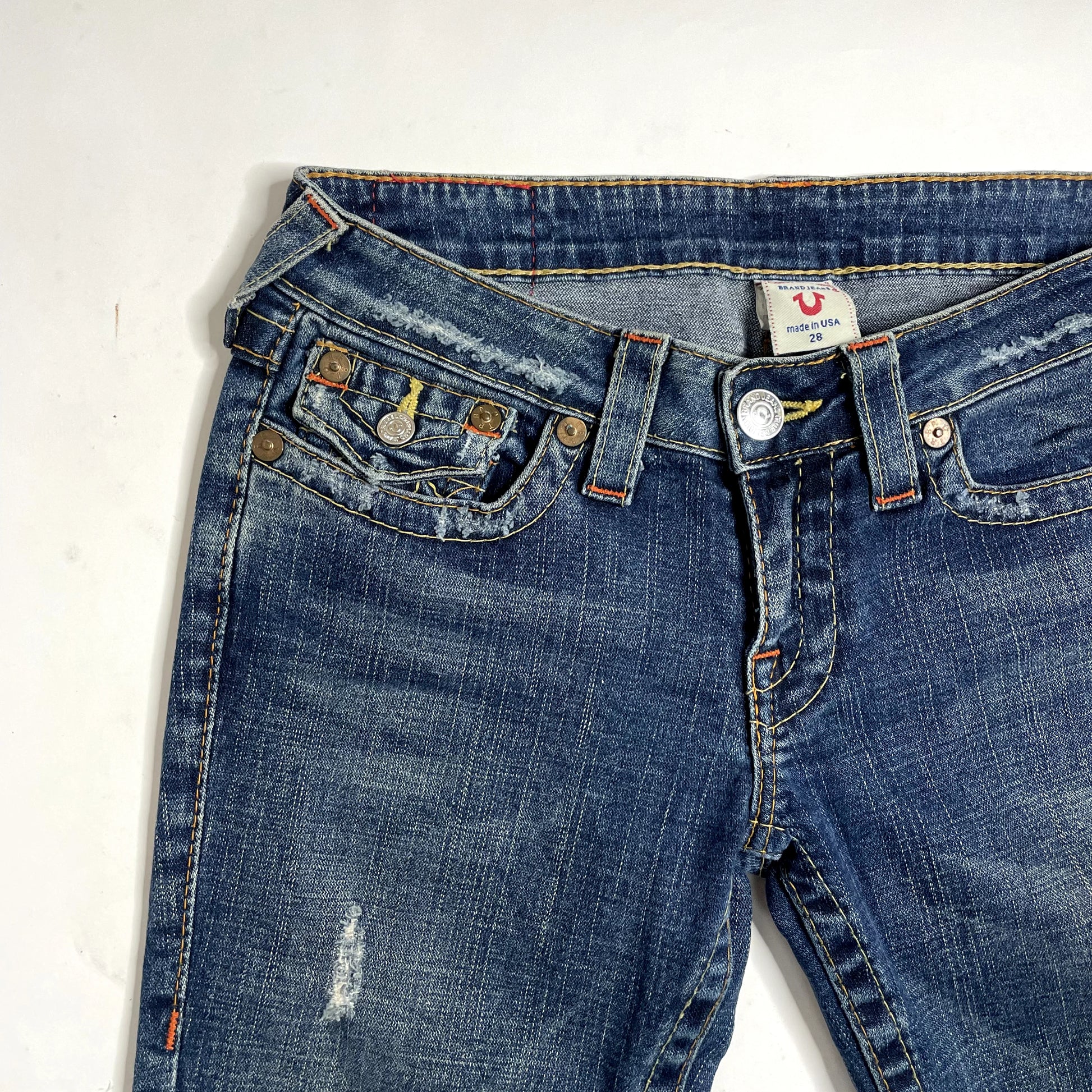 Vintage True Religion Denim Low Rise Jeans