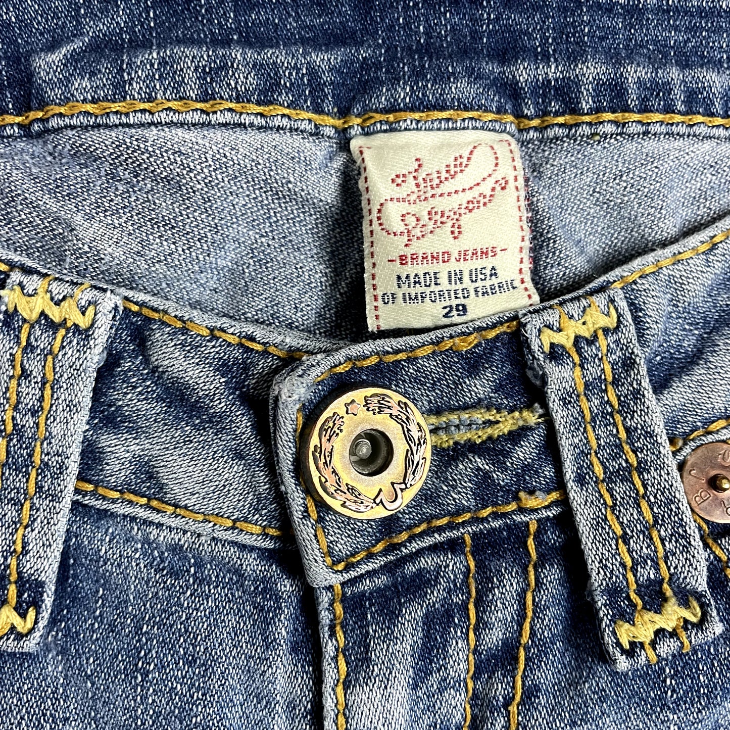 Vintage True Religion Denim Low Rise Jeans