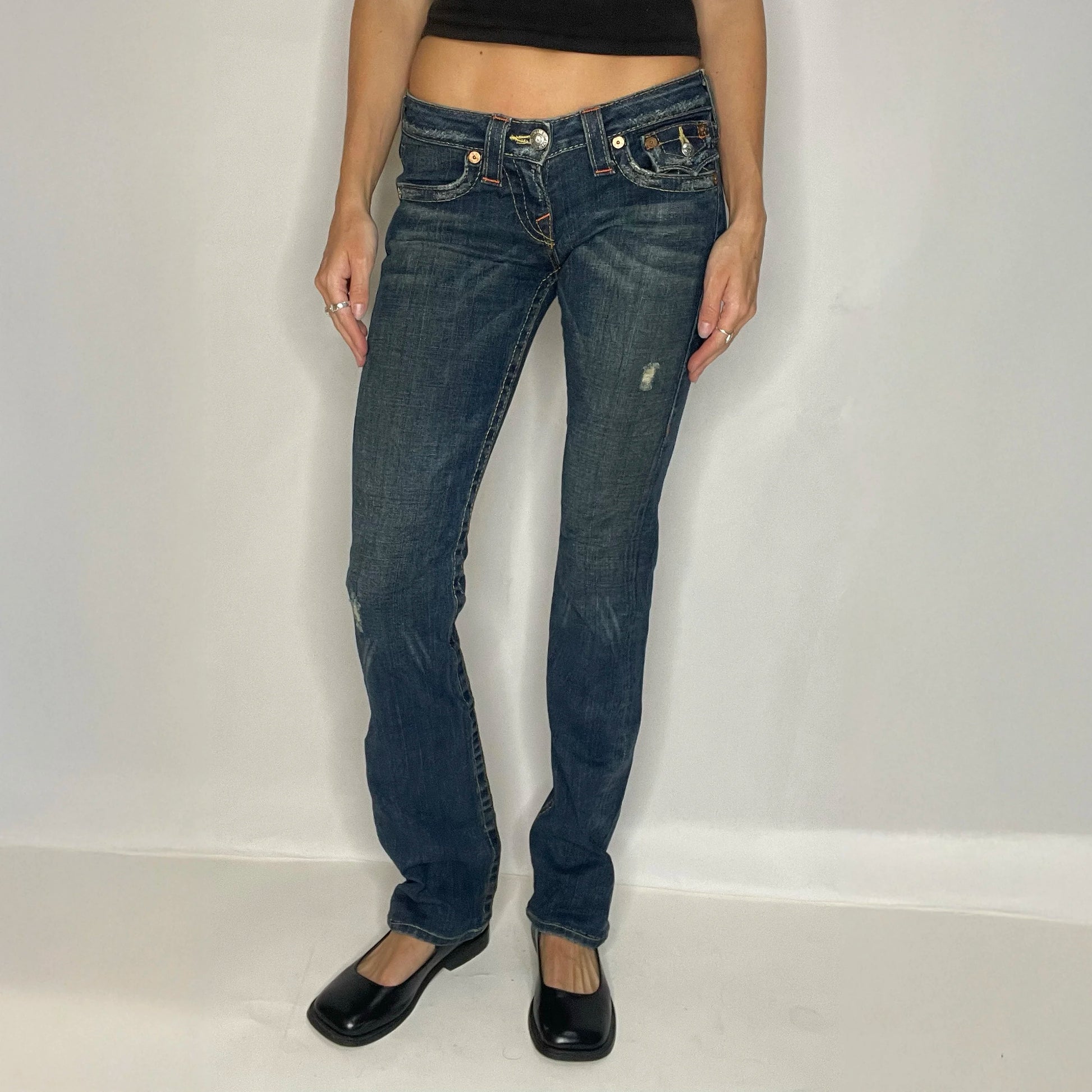 Vintage True Religion Denim Low Rise Jeans