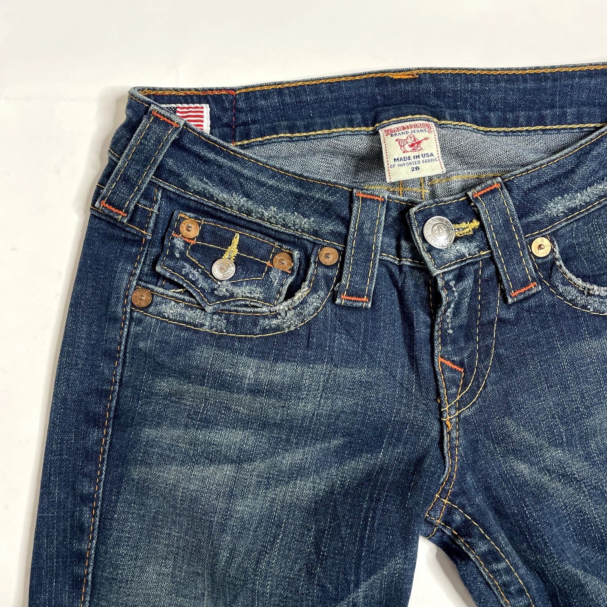 Vintage True Religion Denim Low Rise Jeans