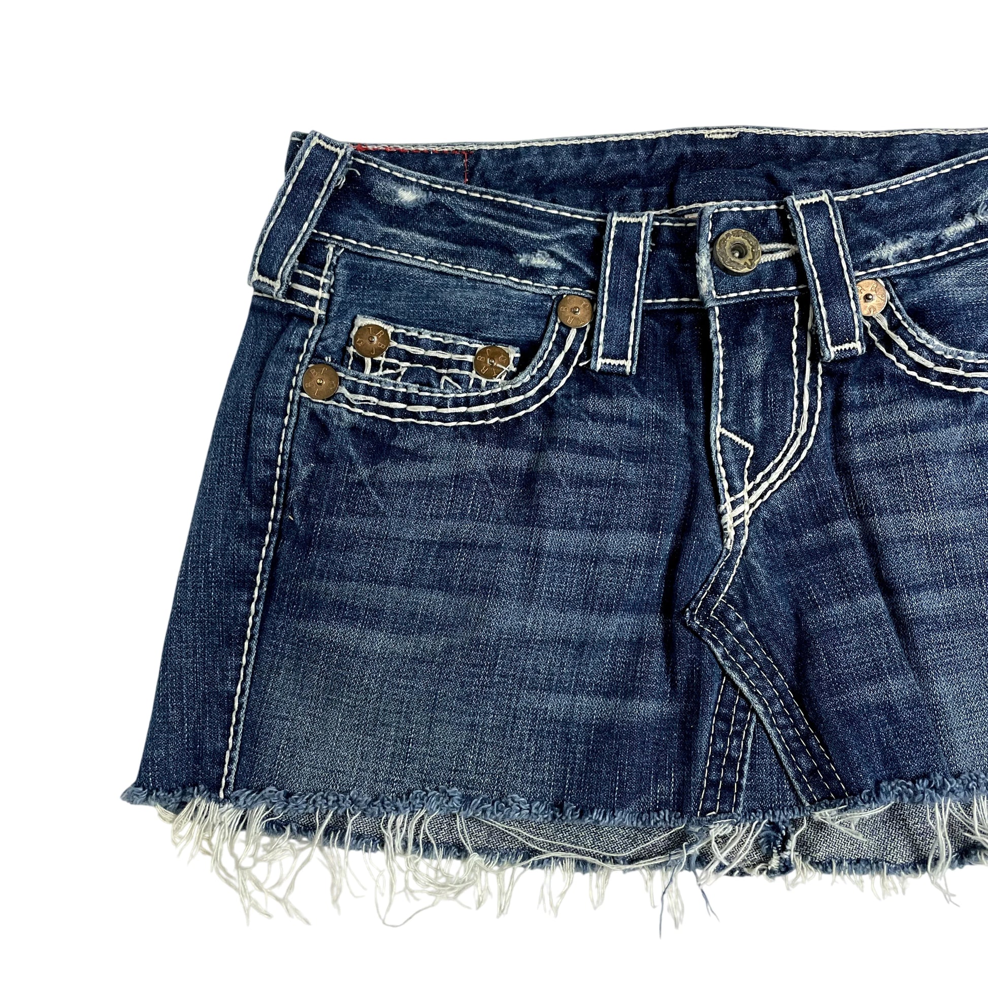 Vintage True Religion Denim Mini Skirt