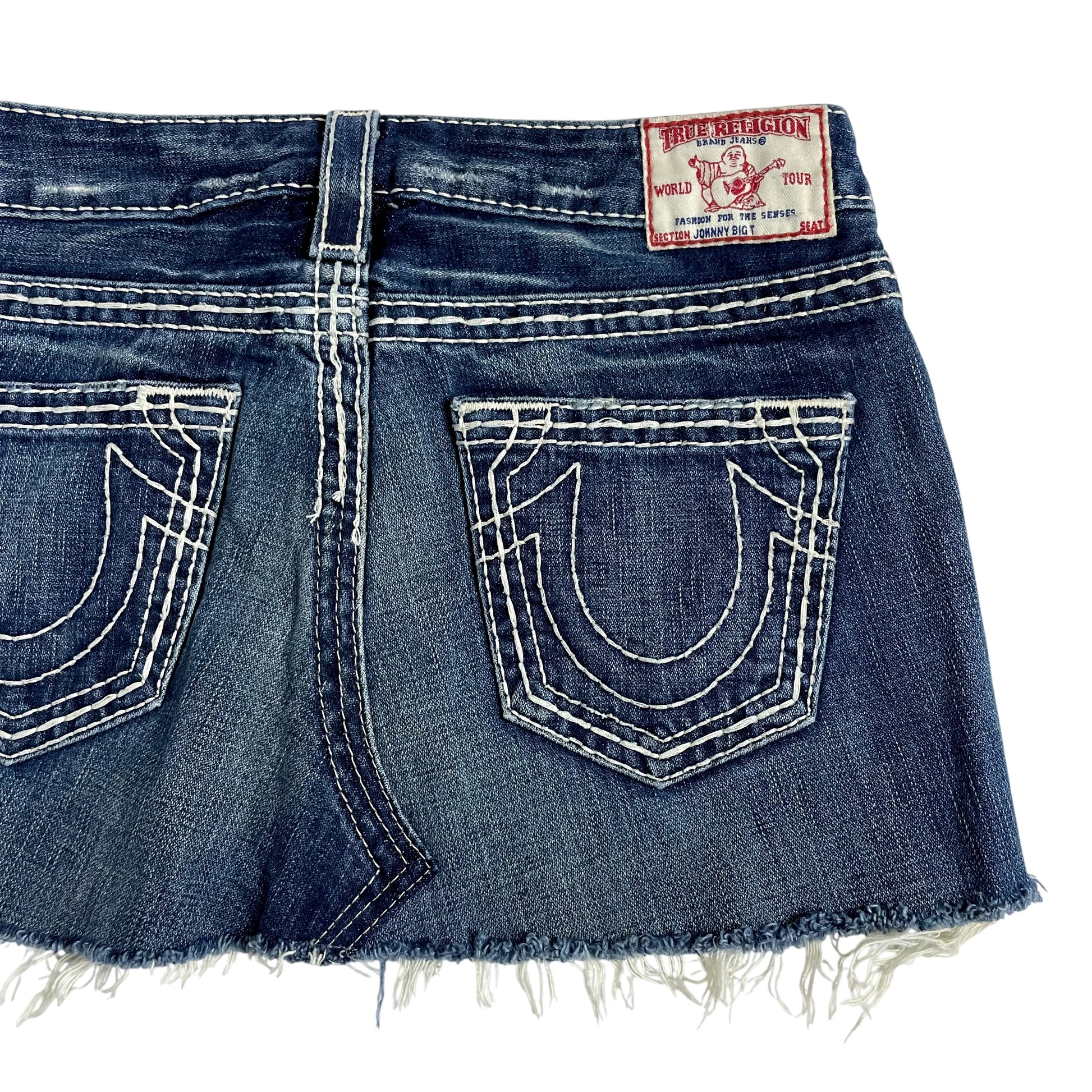 Vintage True Religion Denim Mini Skirt