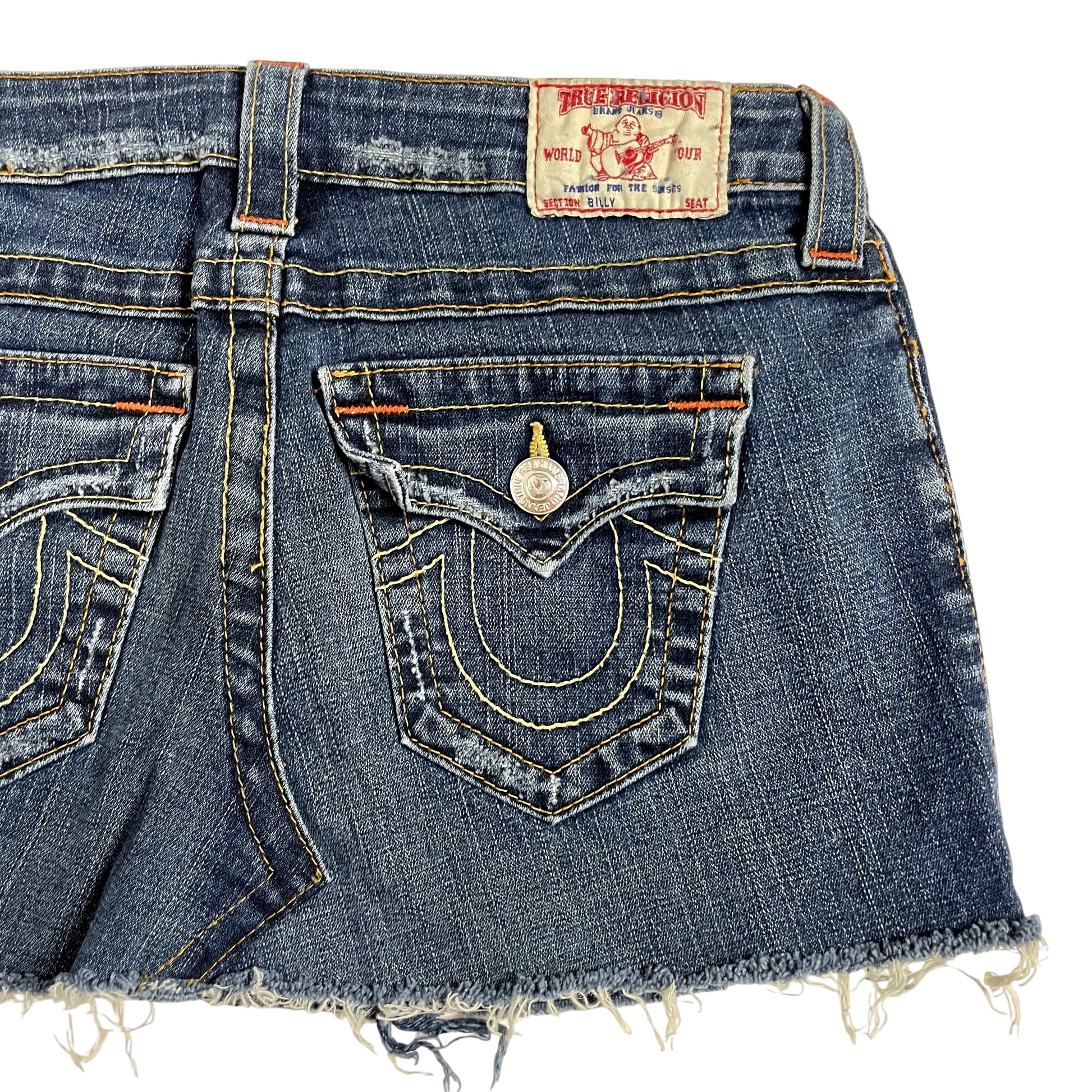 Vintage True Religion Denim Mini Skirt