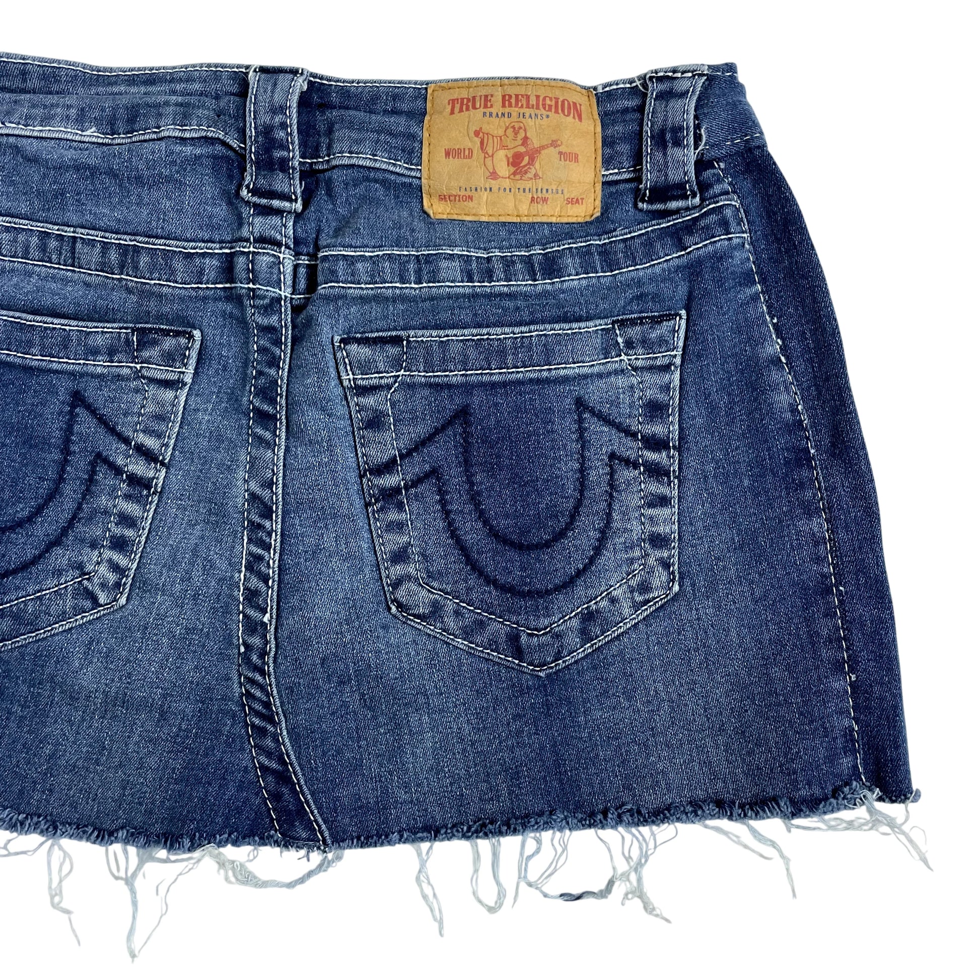 Vintage True Religion Denim Mini Skirt