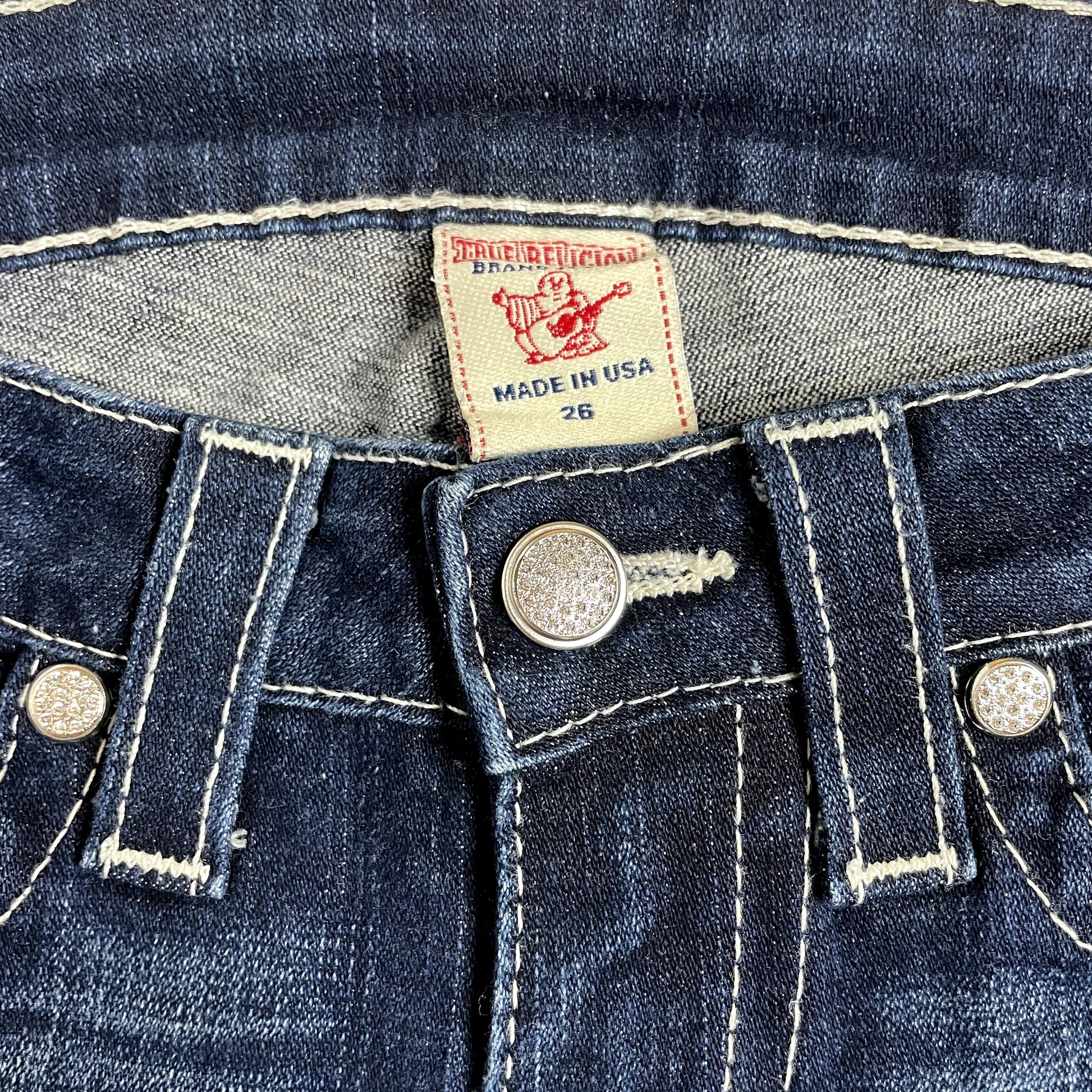 Vintage True Religion Denim Mini Skirt