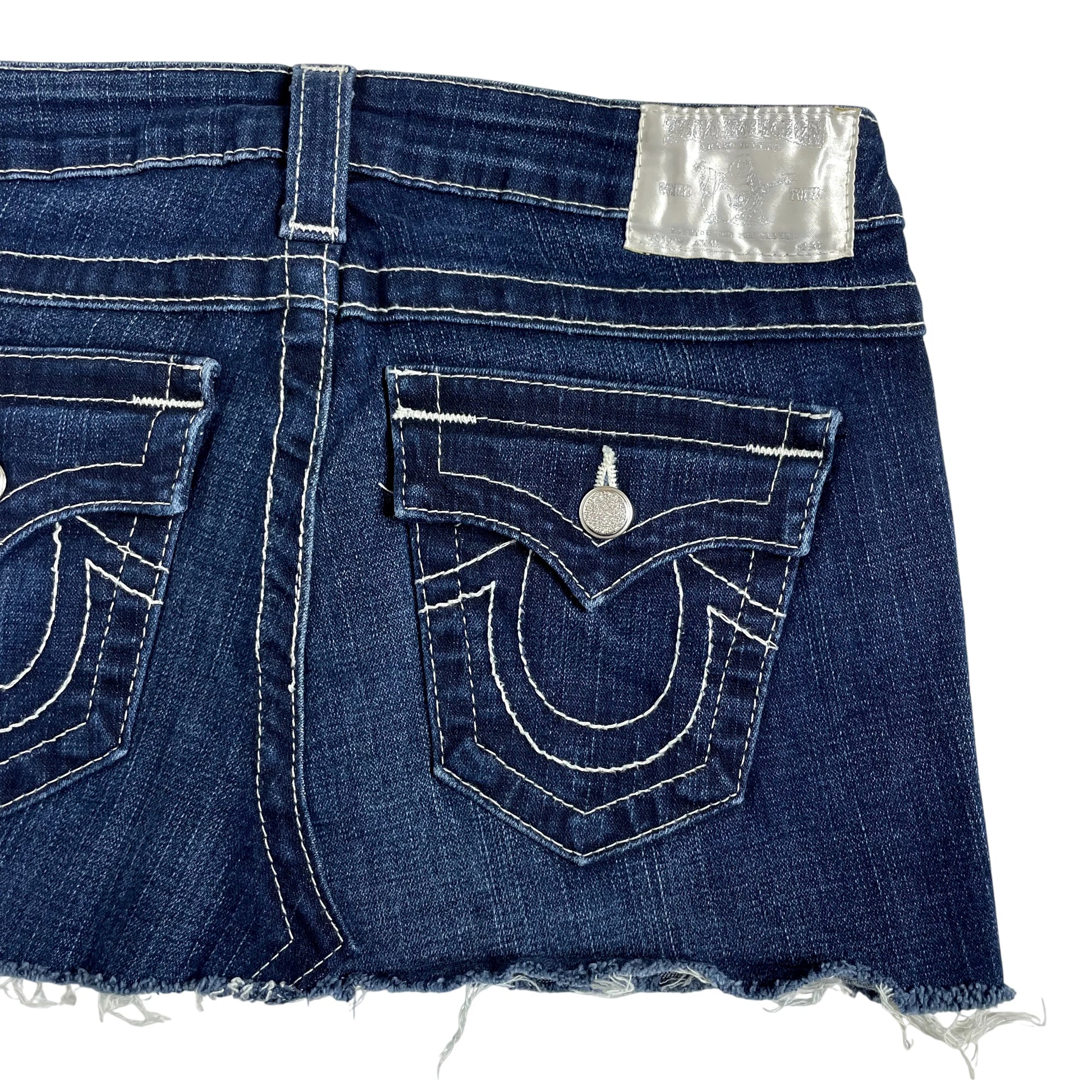 Vintage True Religion Denim Mini Skirt