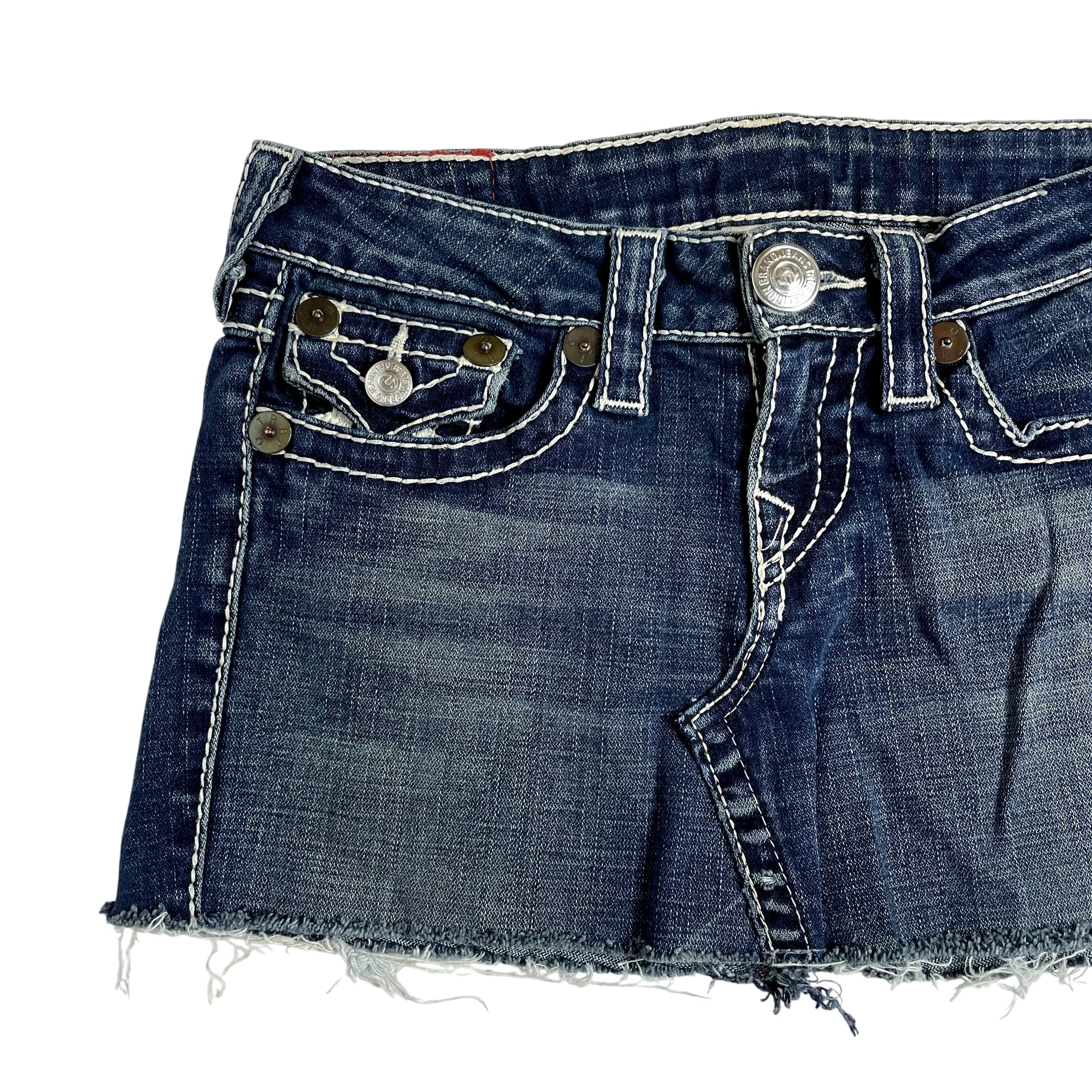 Vintage True Religion Denim Mini Skirt