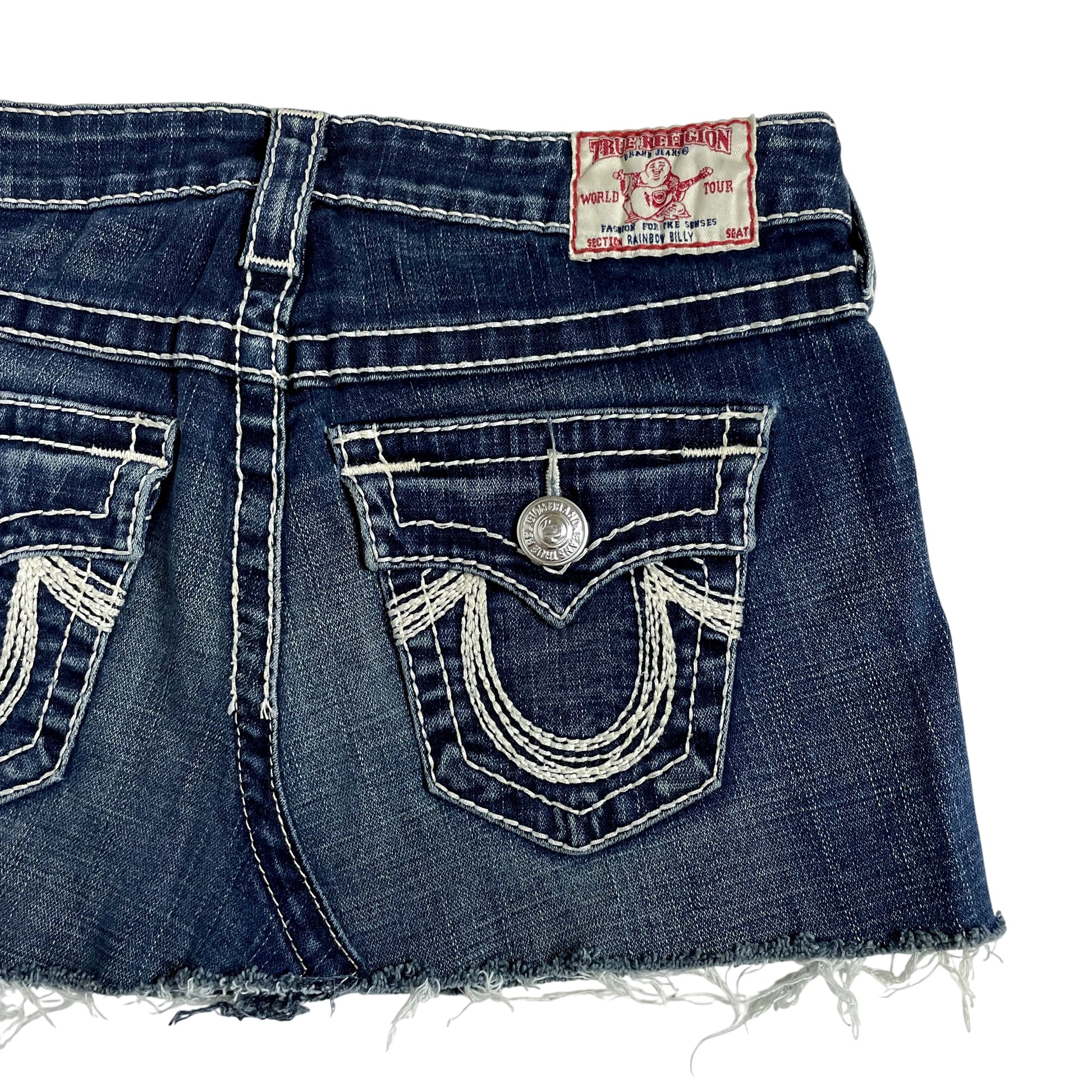 Vintage True Religion Denim Mini Skirt