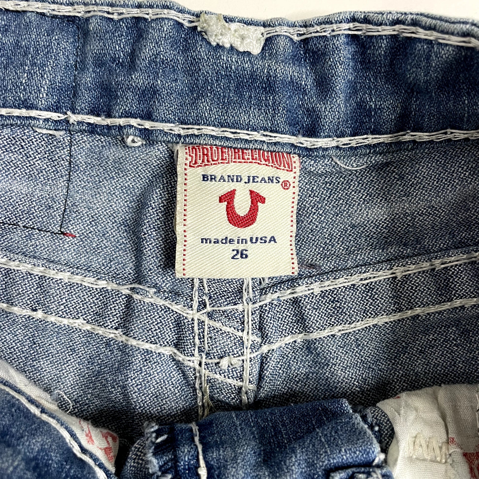 Vintage True Religion Denim Mini Skirt