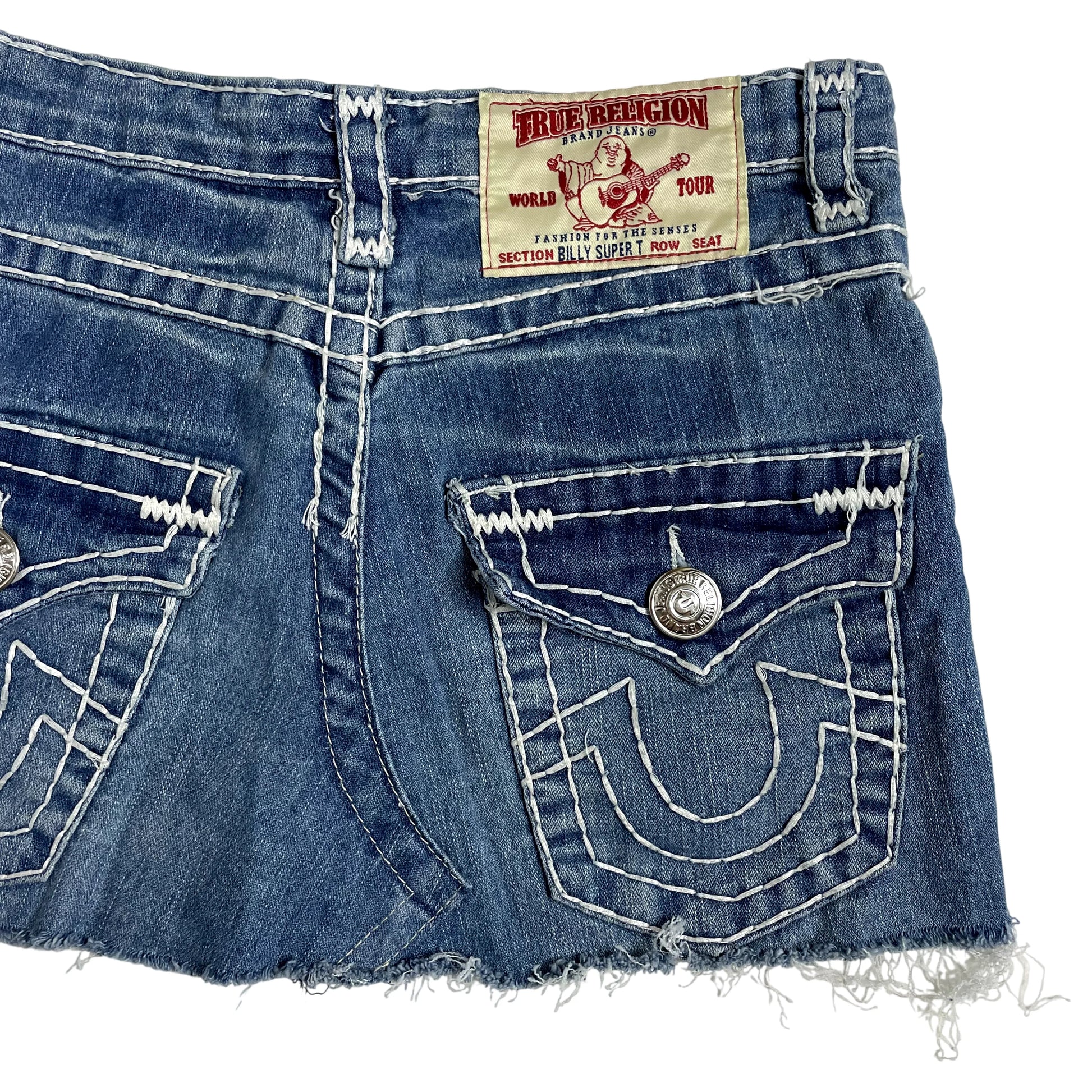 Vintage True Religion Denim Mini Skirt