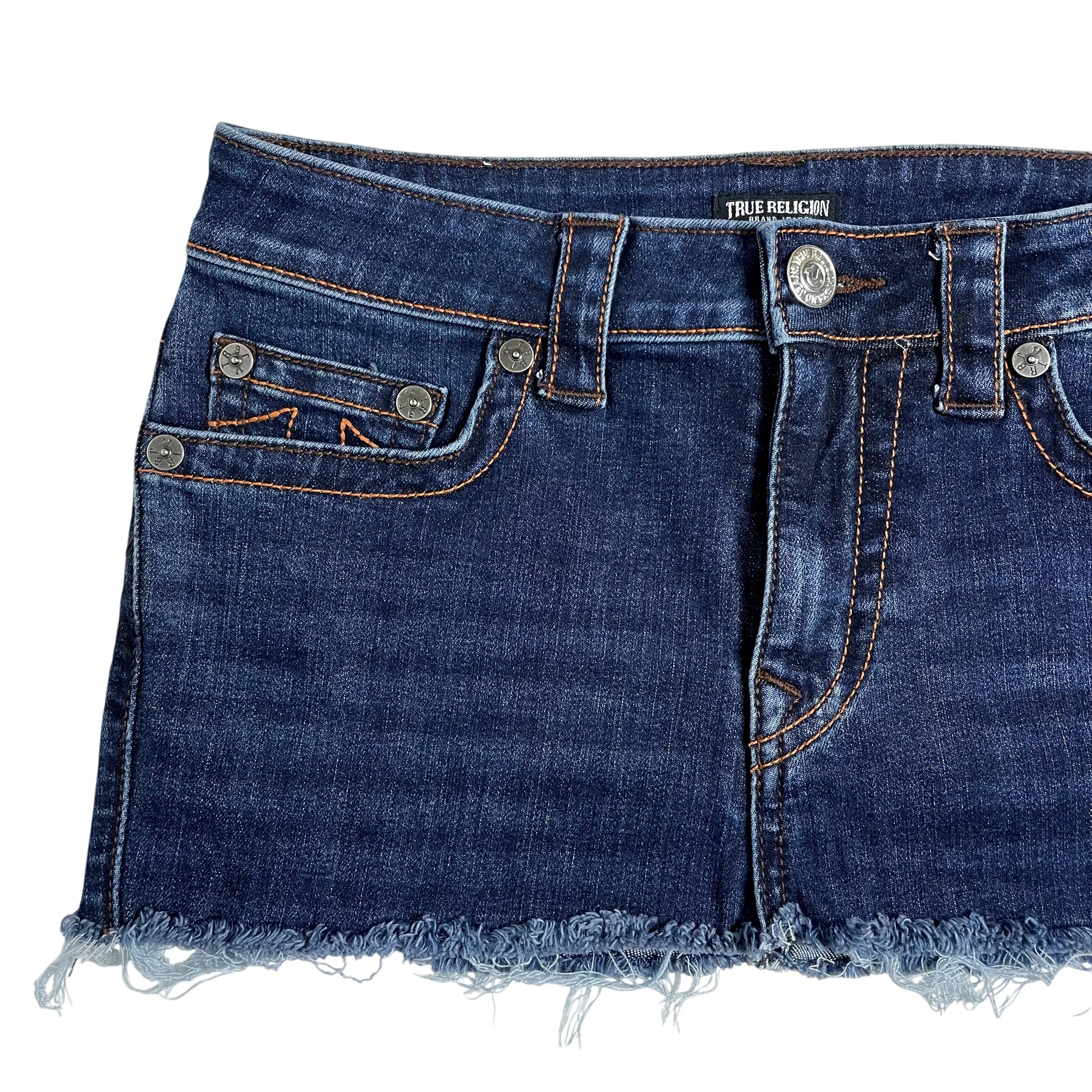 Vintage True Religion Denim Mini Skirt