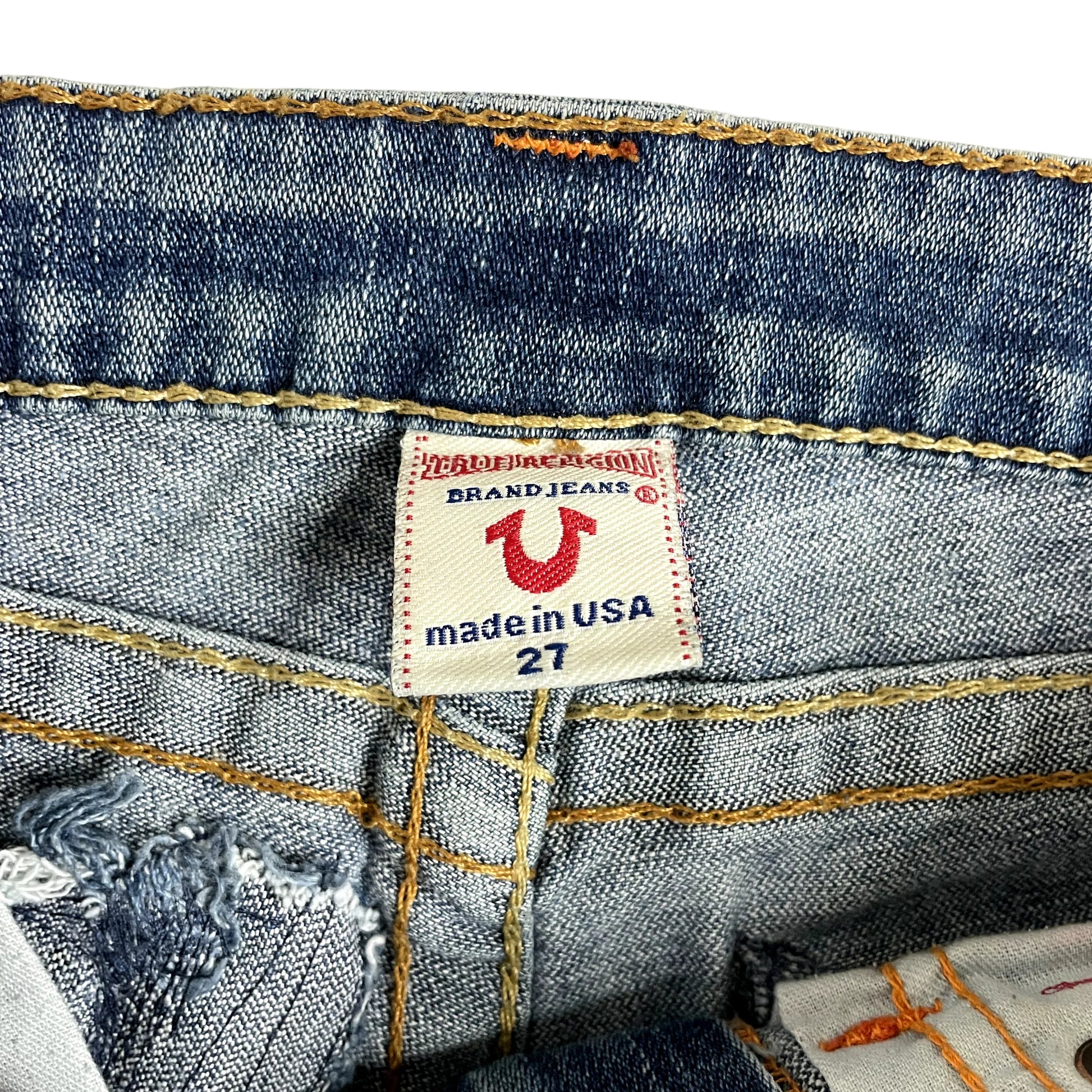 Vintage True Religion Denim Mini Skirt