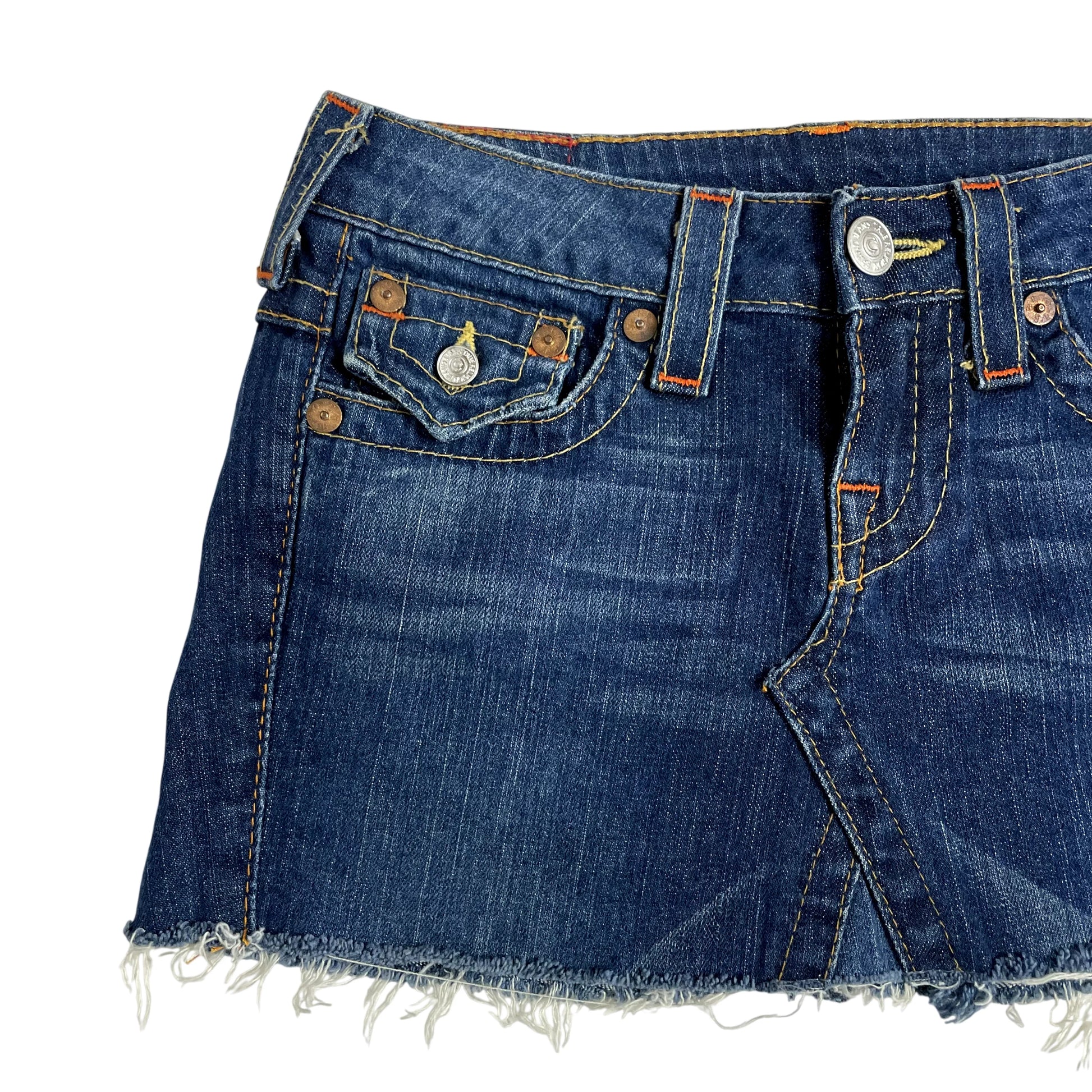 Vintage True Religion Denim Mini Skirt