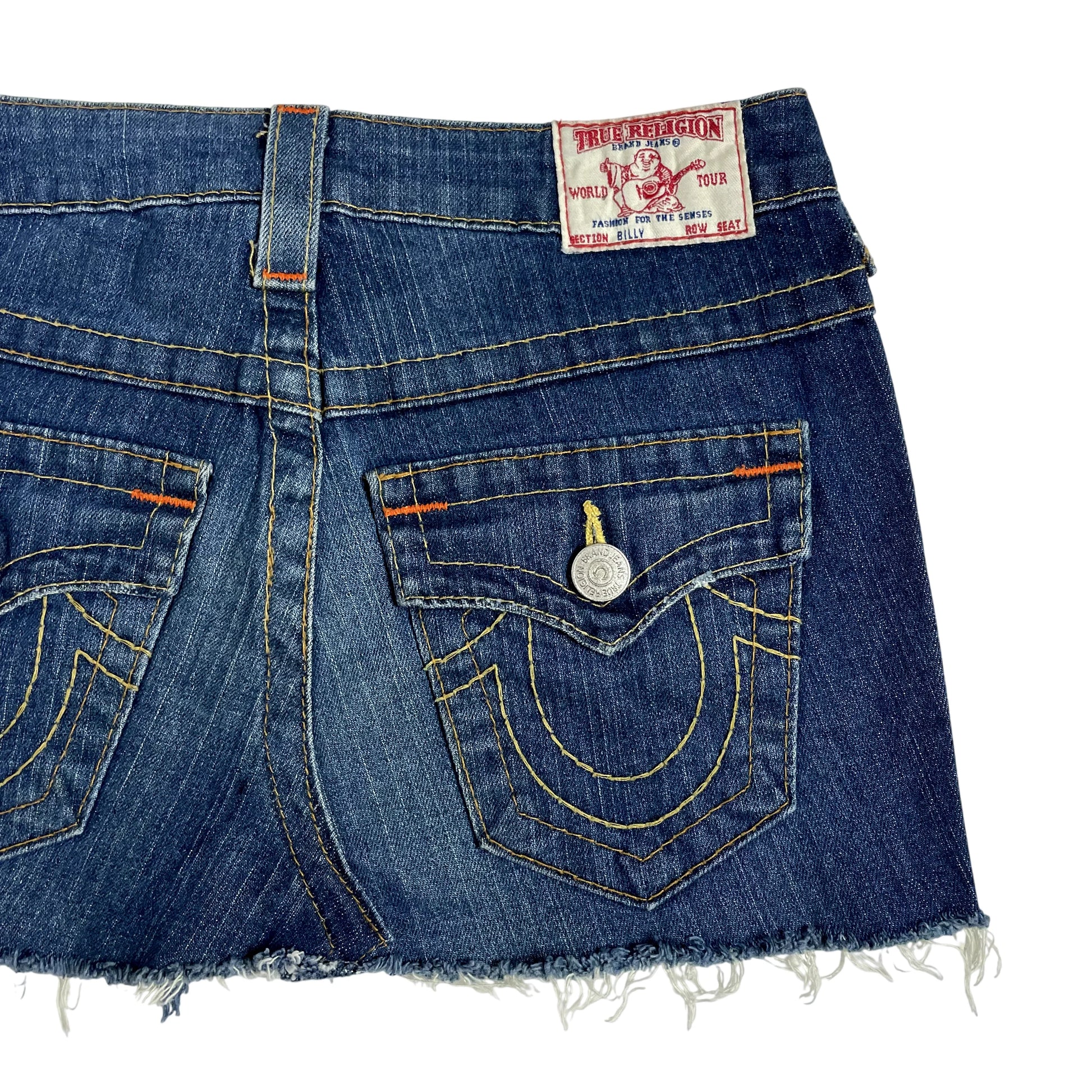 Vintage True Religion Denim Mini Skirt
