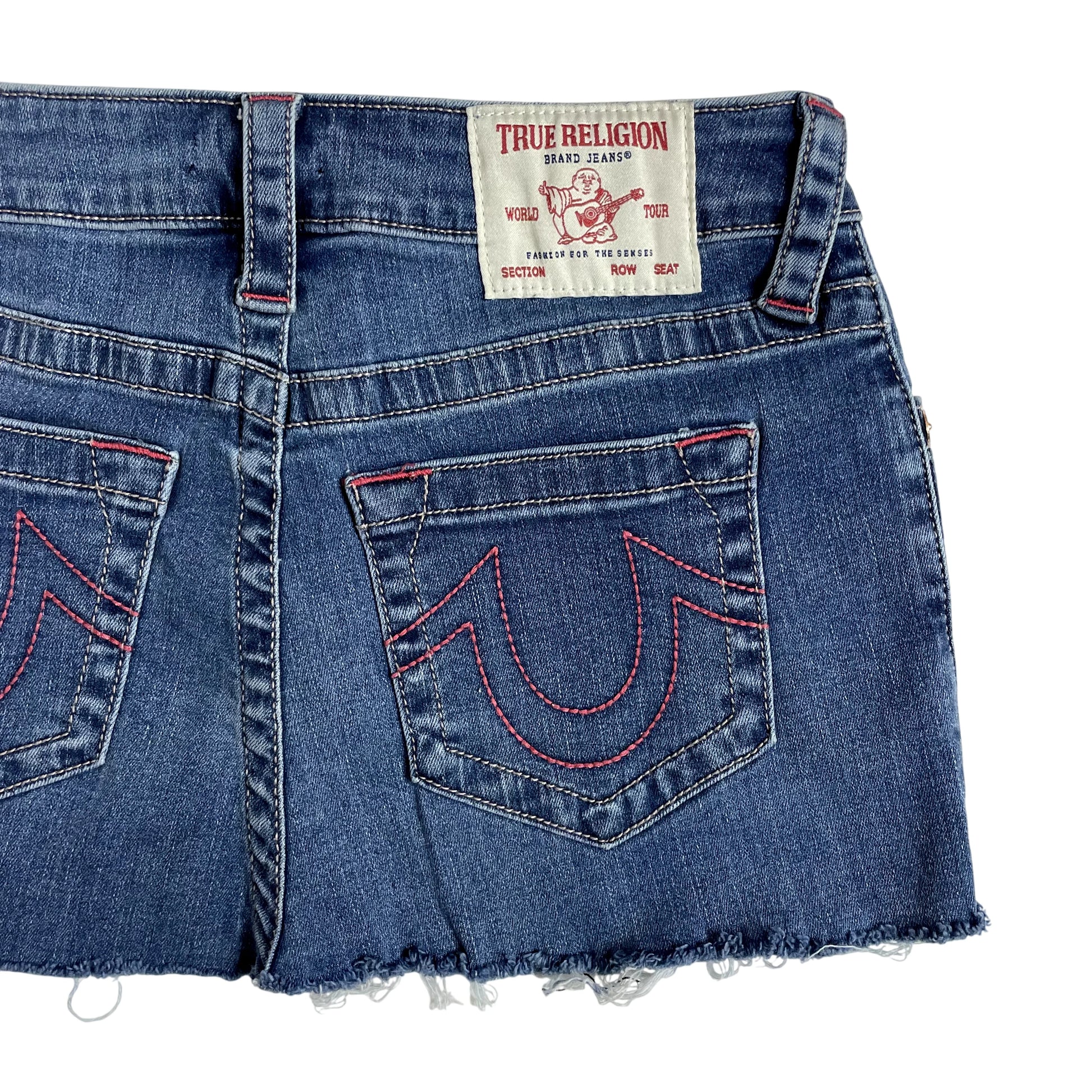 Vintage True Religion Denim Mini Skirt