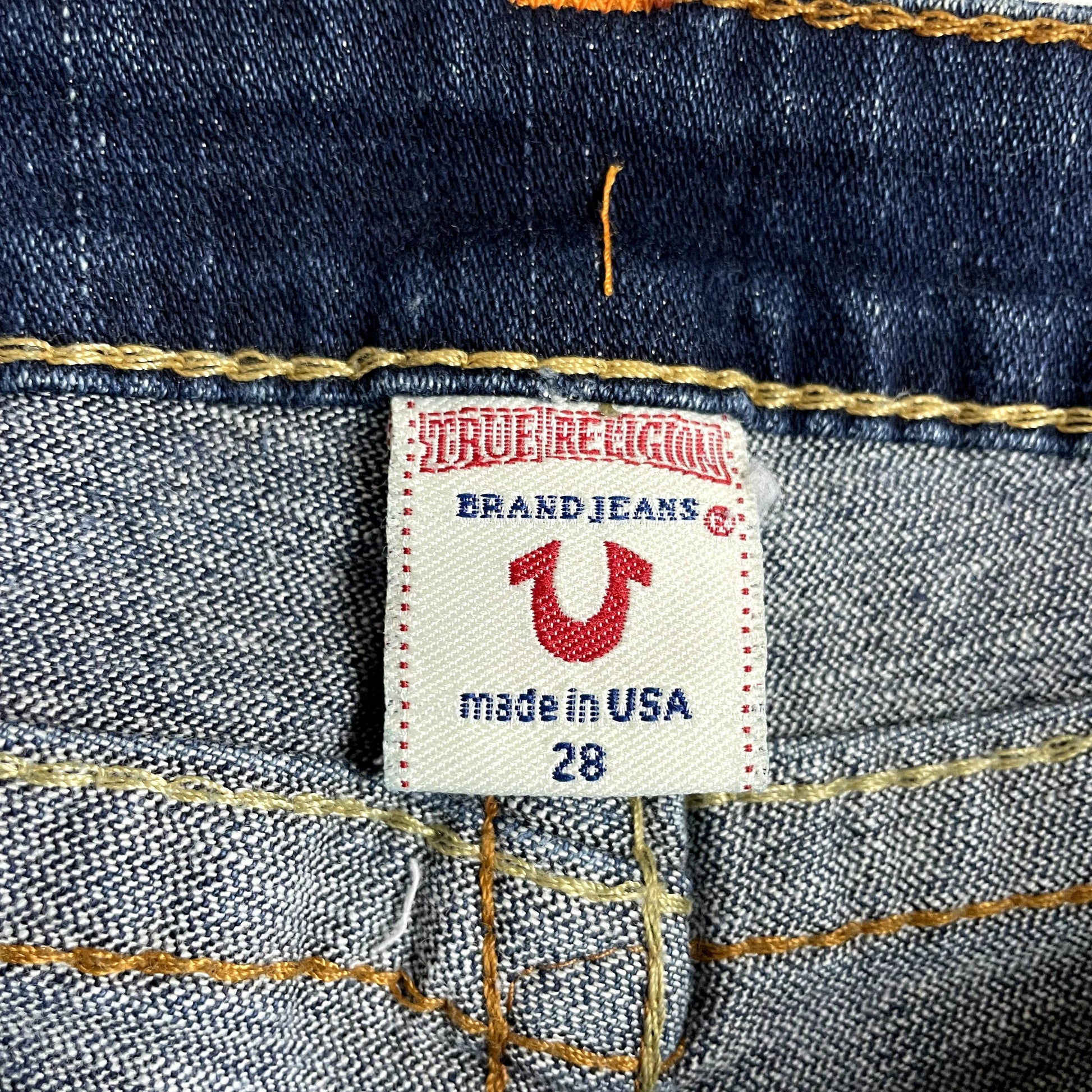 Vintage True Religion Denim Mini Skirt