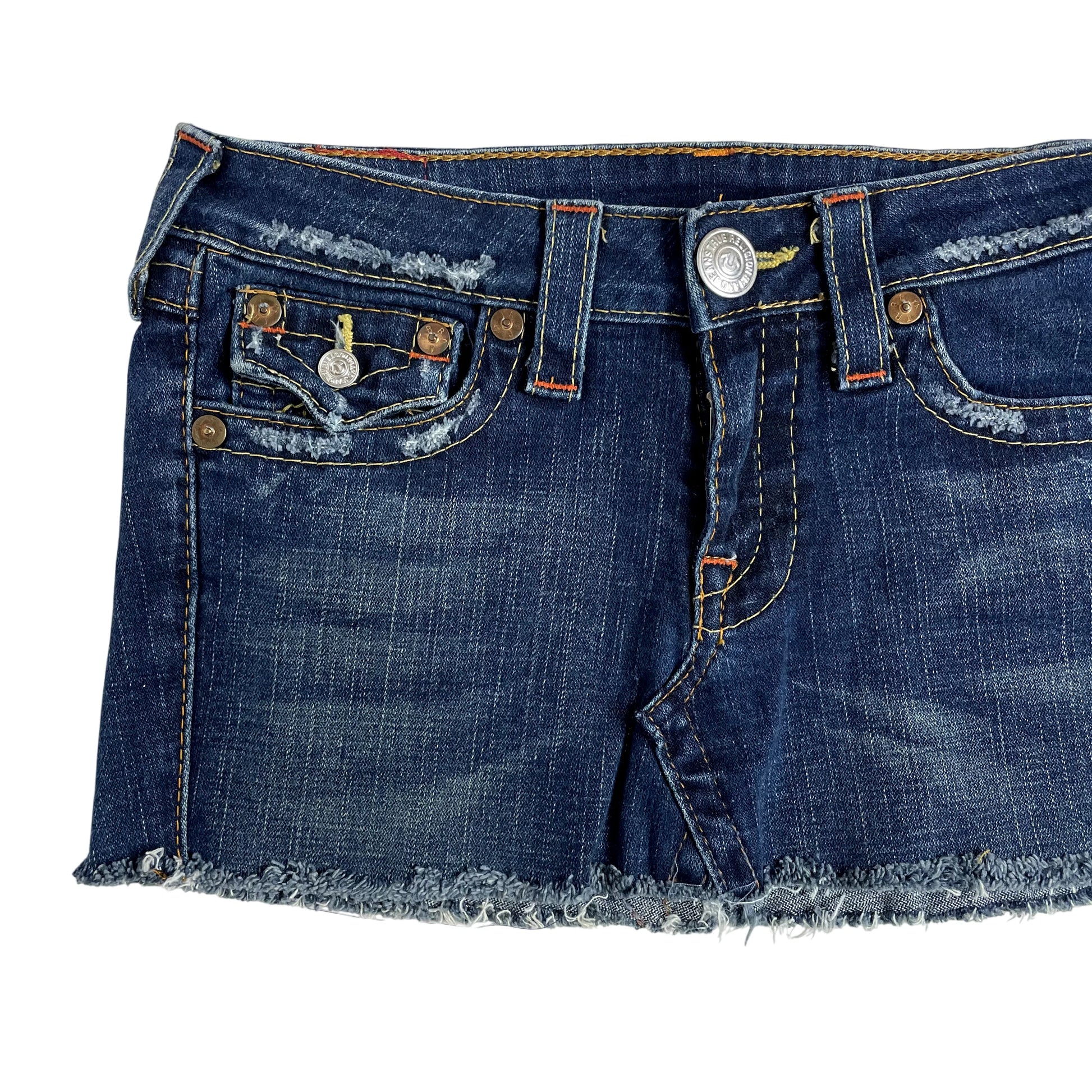 Vintage True Religion Denim Mini Skirt
