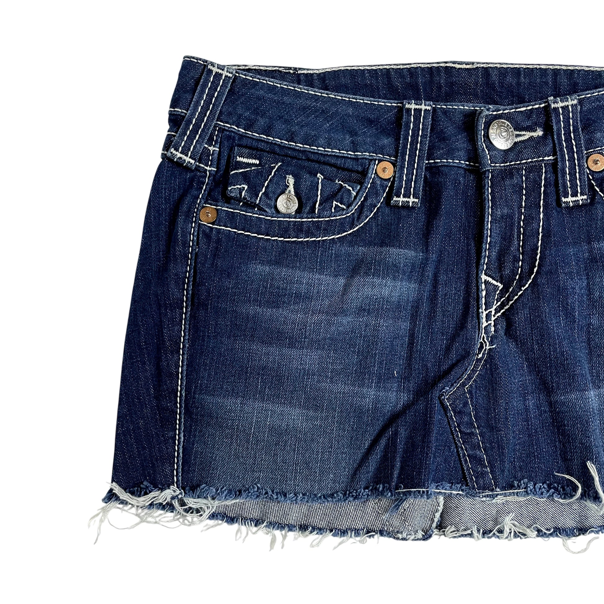 Vintage True Religion Denim Mini Skirt