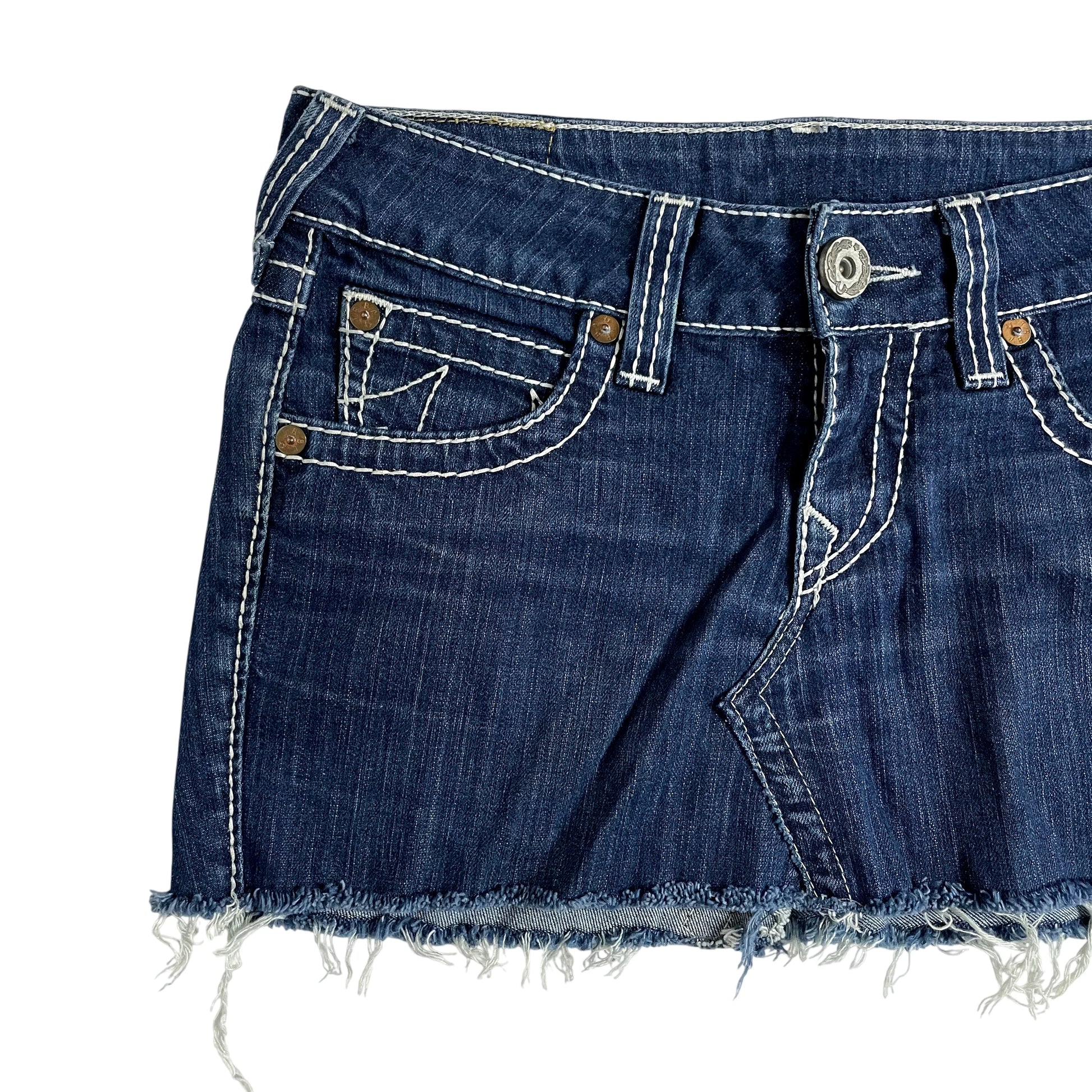 Vintage True Religion Denim Mini Skirt