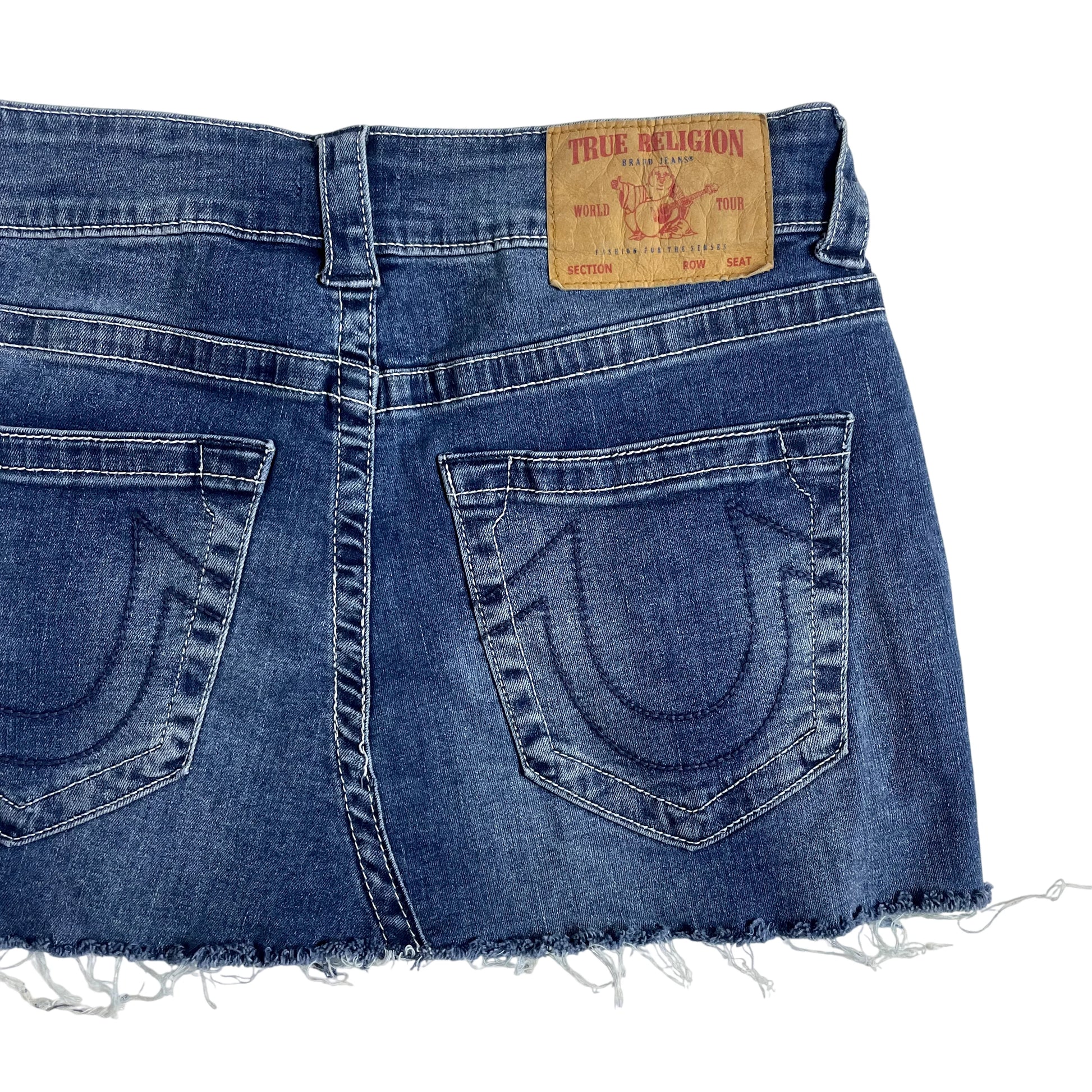 Vintage True Religion Denim Mini Skirt