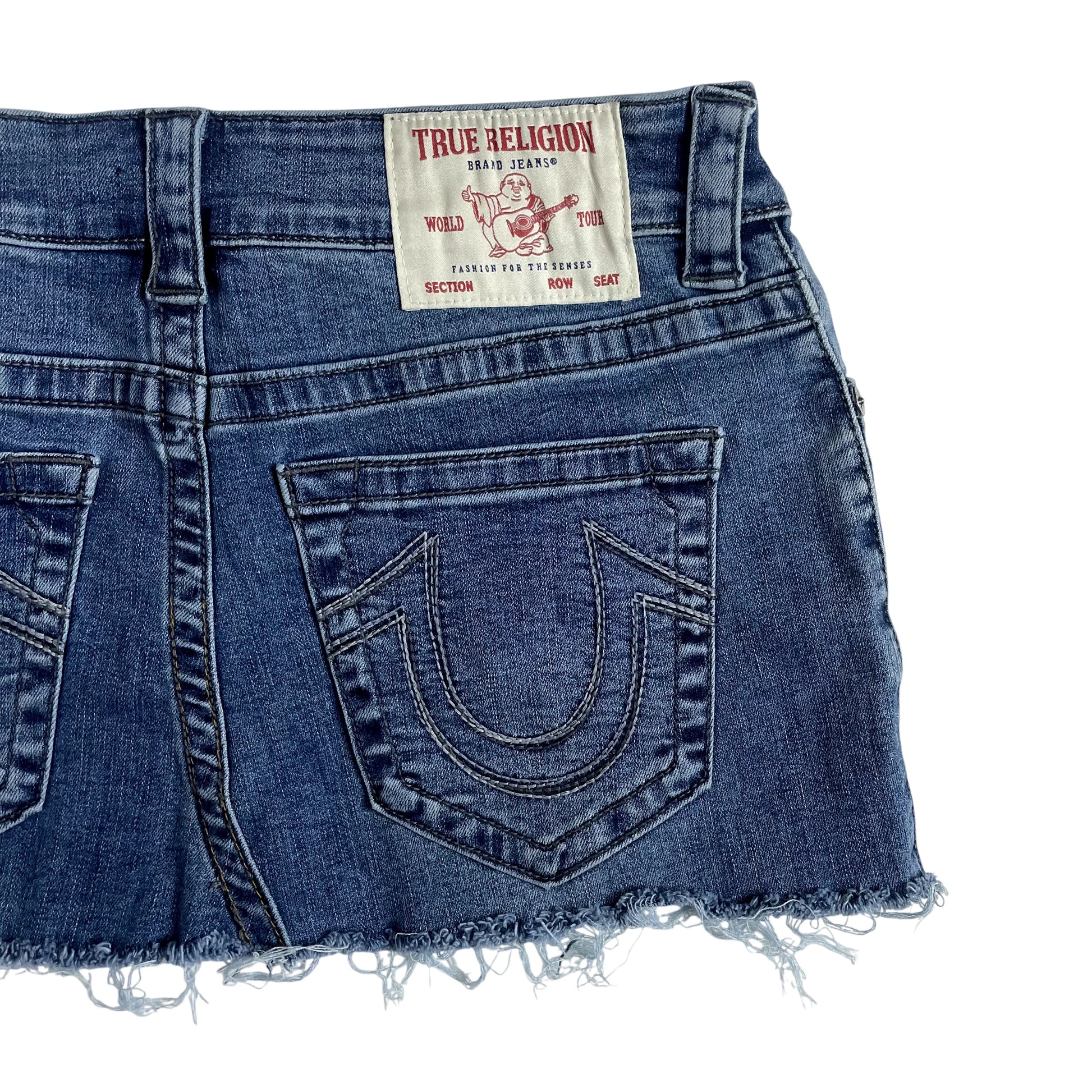 Vintage True Religion Denim Mini Skirt