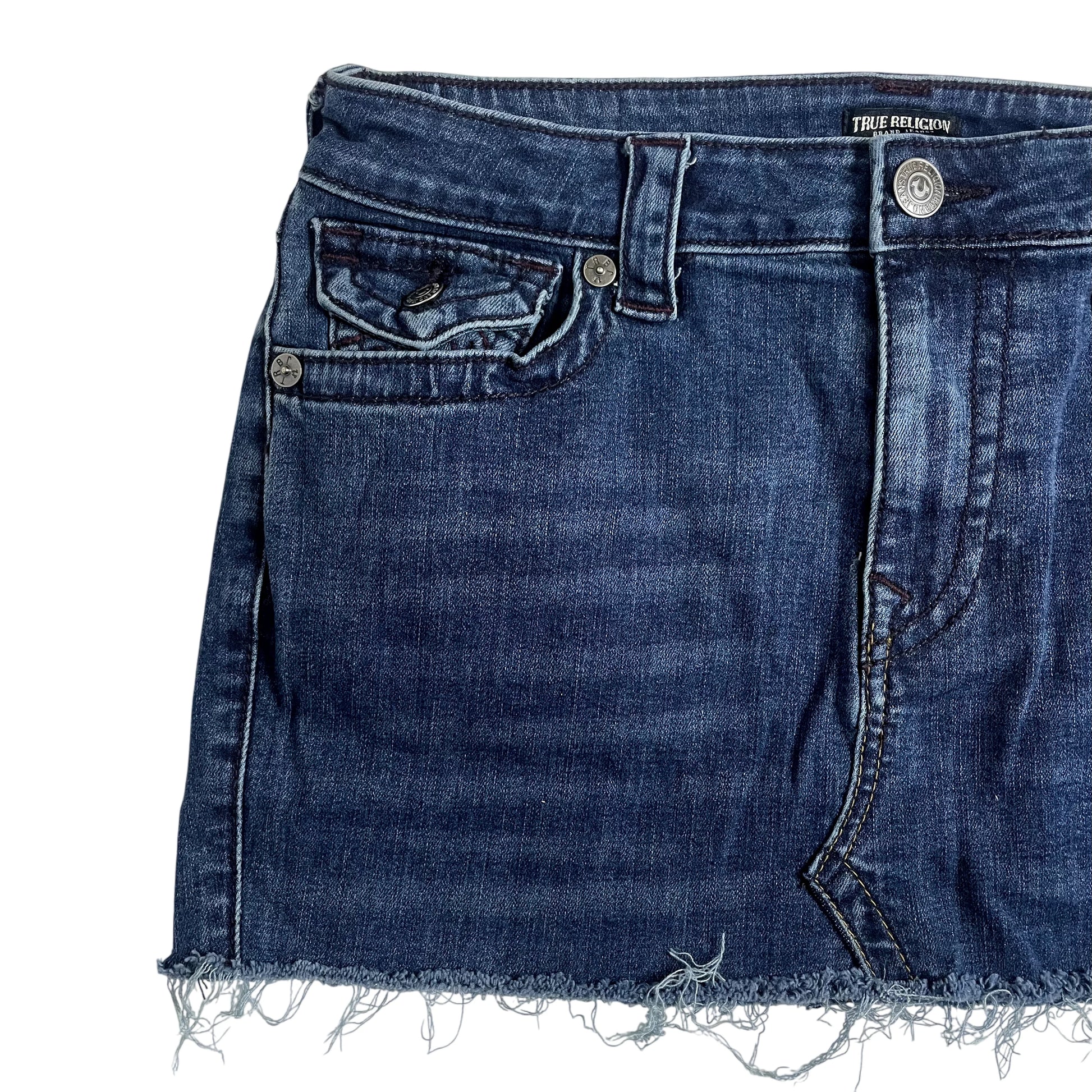Vintage True Religion Denim Mini Skirt