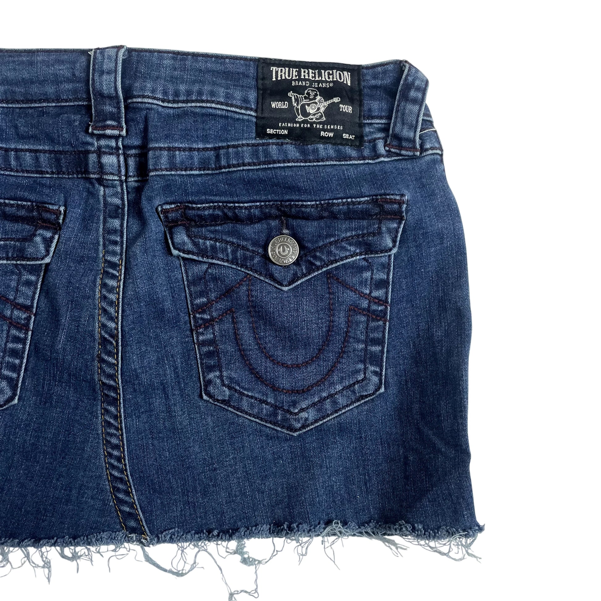 Vintage True Religion Denim Mini Skirt