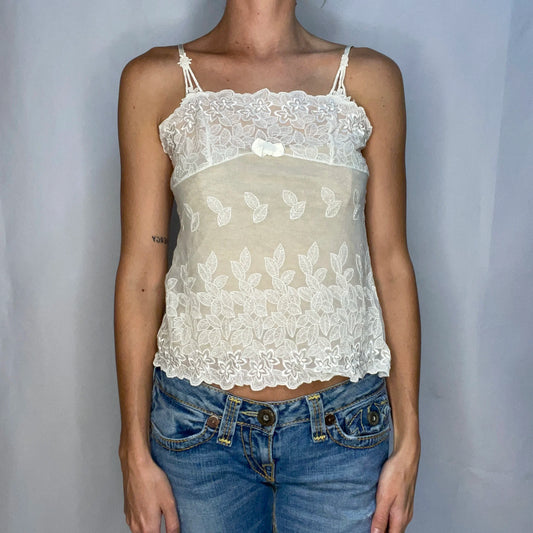 Vintage White Lace Top