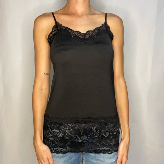 Vintage Black Lace Top