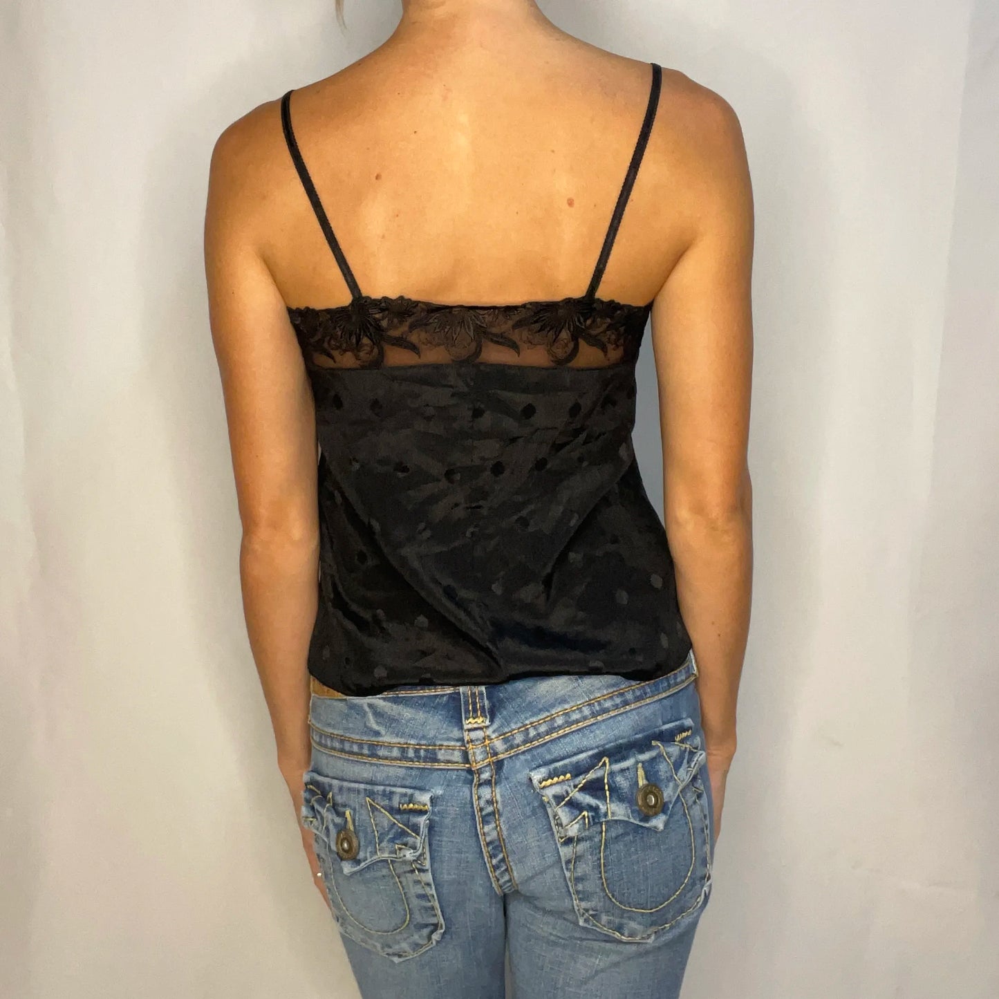 Vintage Black Lace Top