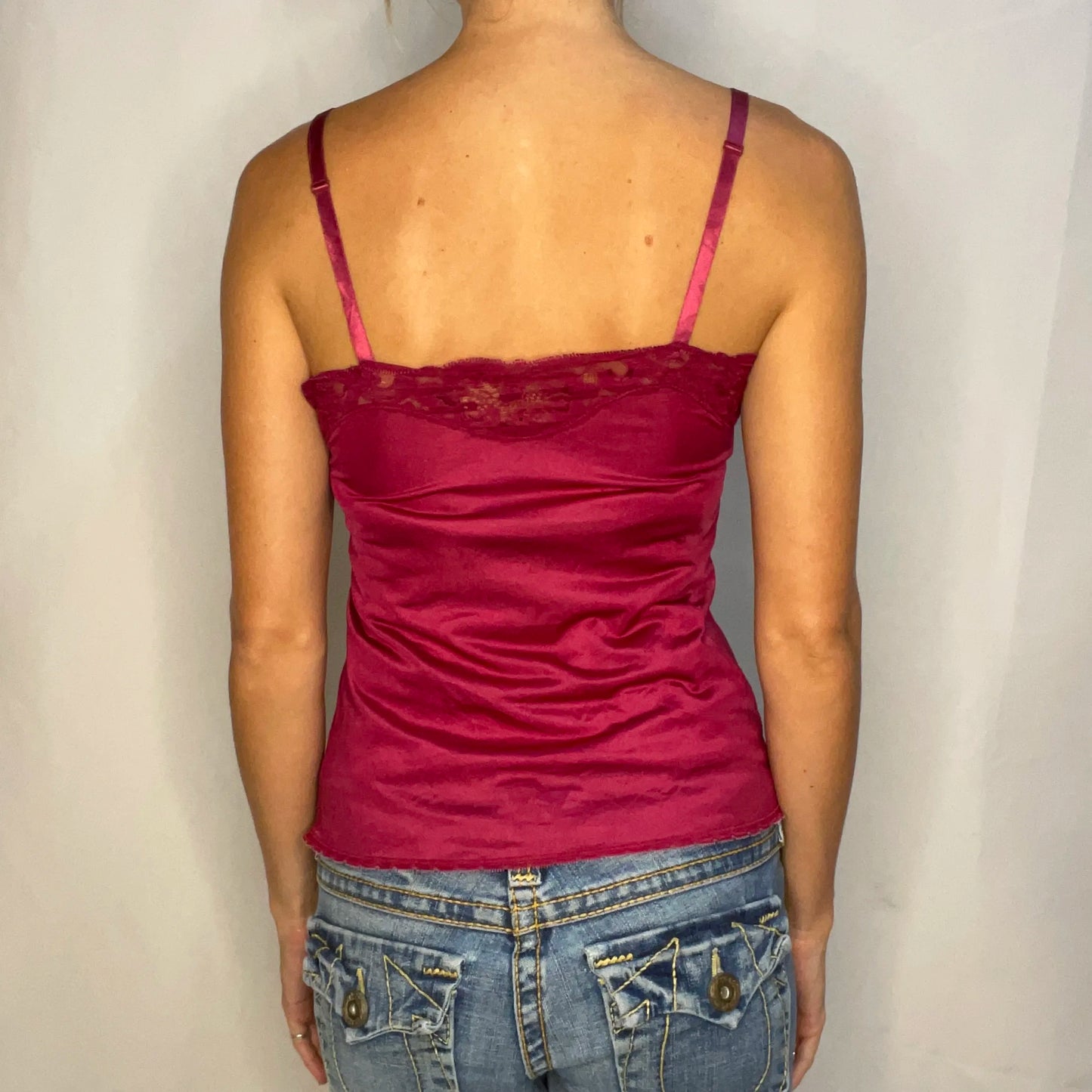 Vintage Red Lace Top