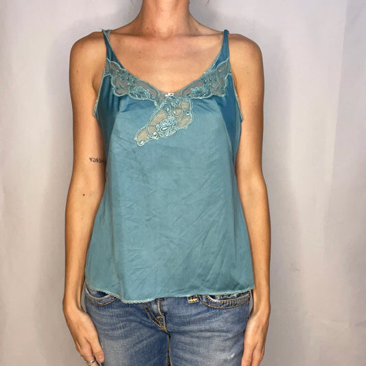 Vintage Green Lace Top
