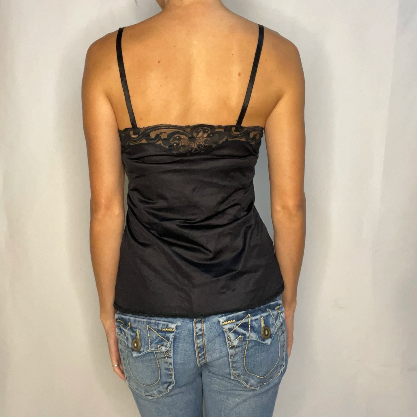 Vintage Black Lace Top