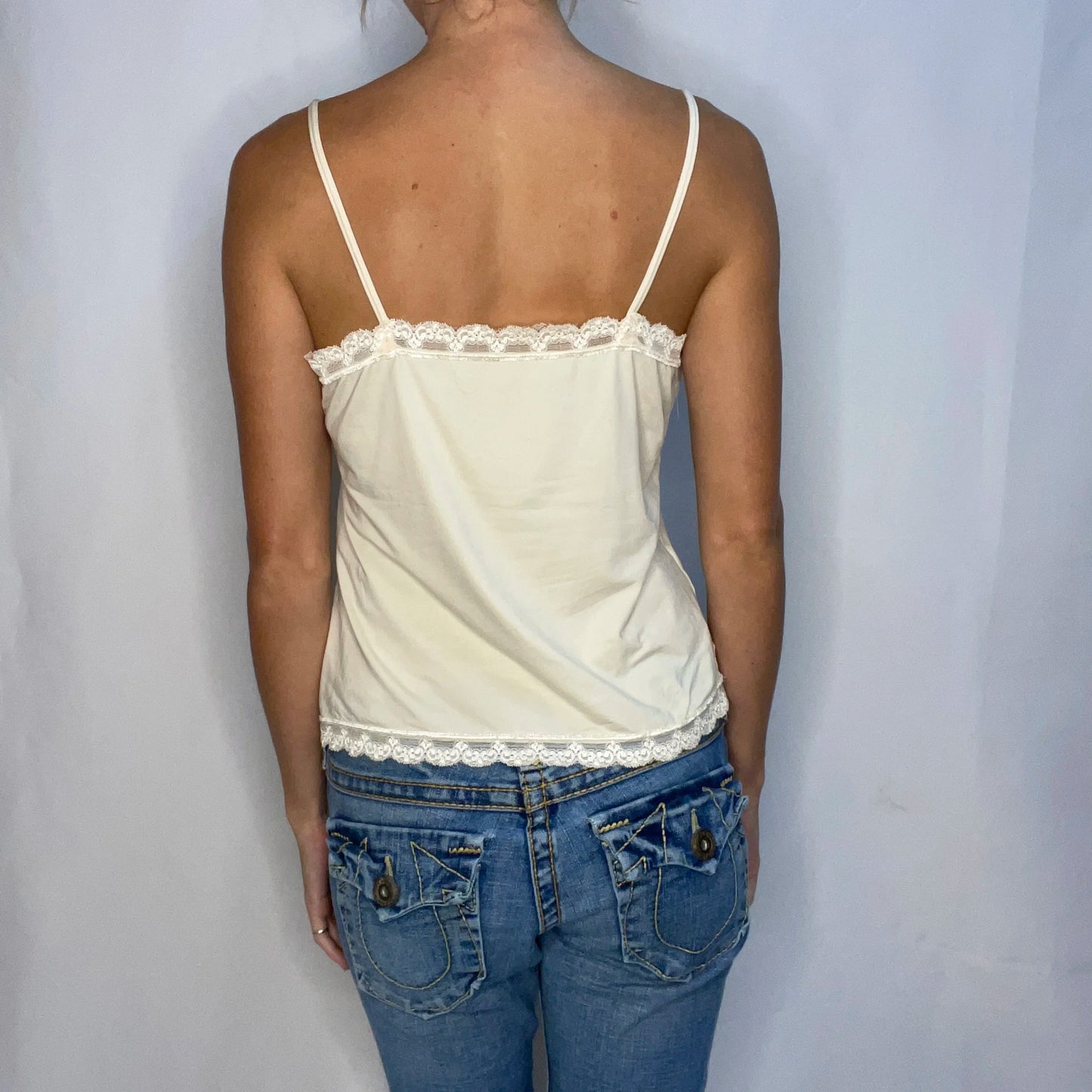Vintage Beige Lace Top