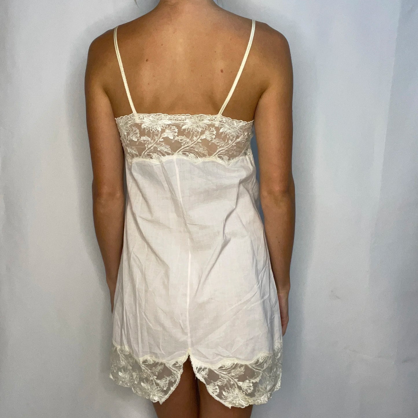 Vintage Baby Pink Slip Dress