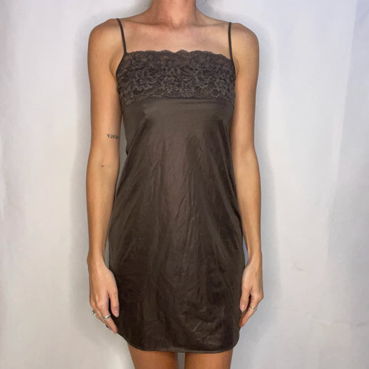 Vintage Brown Slip Dress