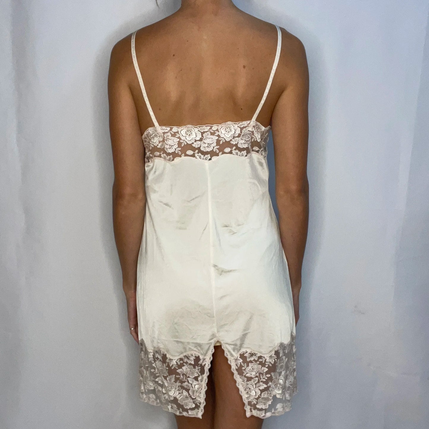 Vintage Pink Slip Dress