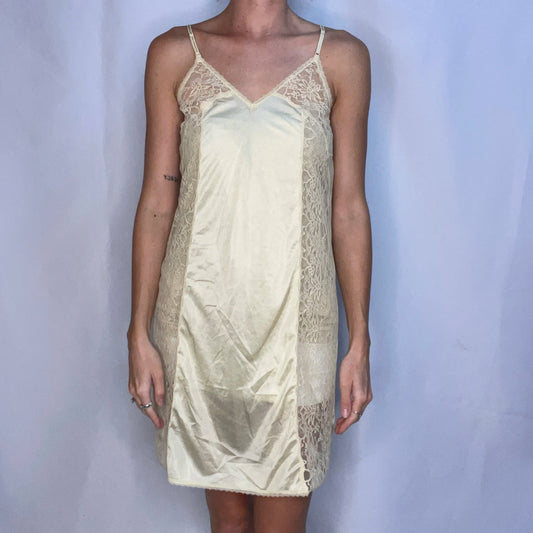 Vintage Yellow Slip Dress