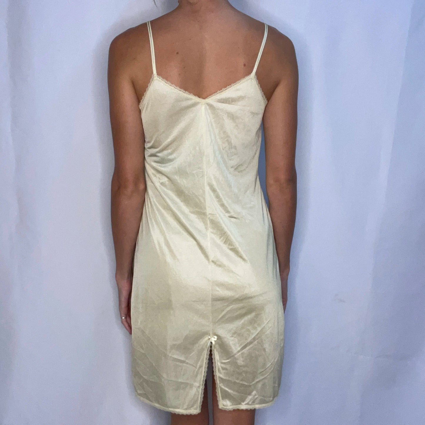 Vintage Yellow Slip Dress