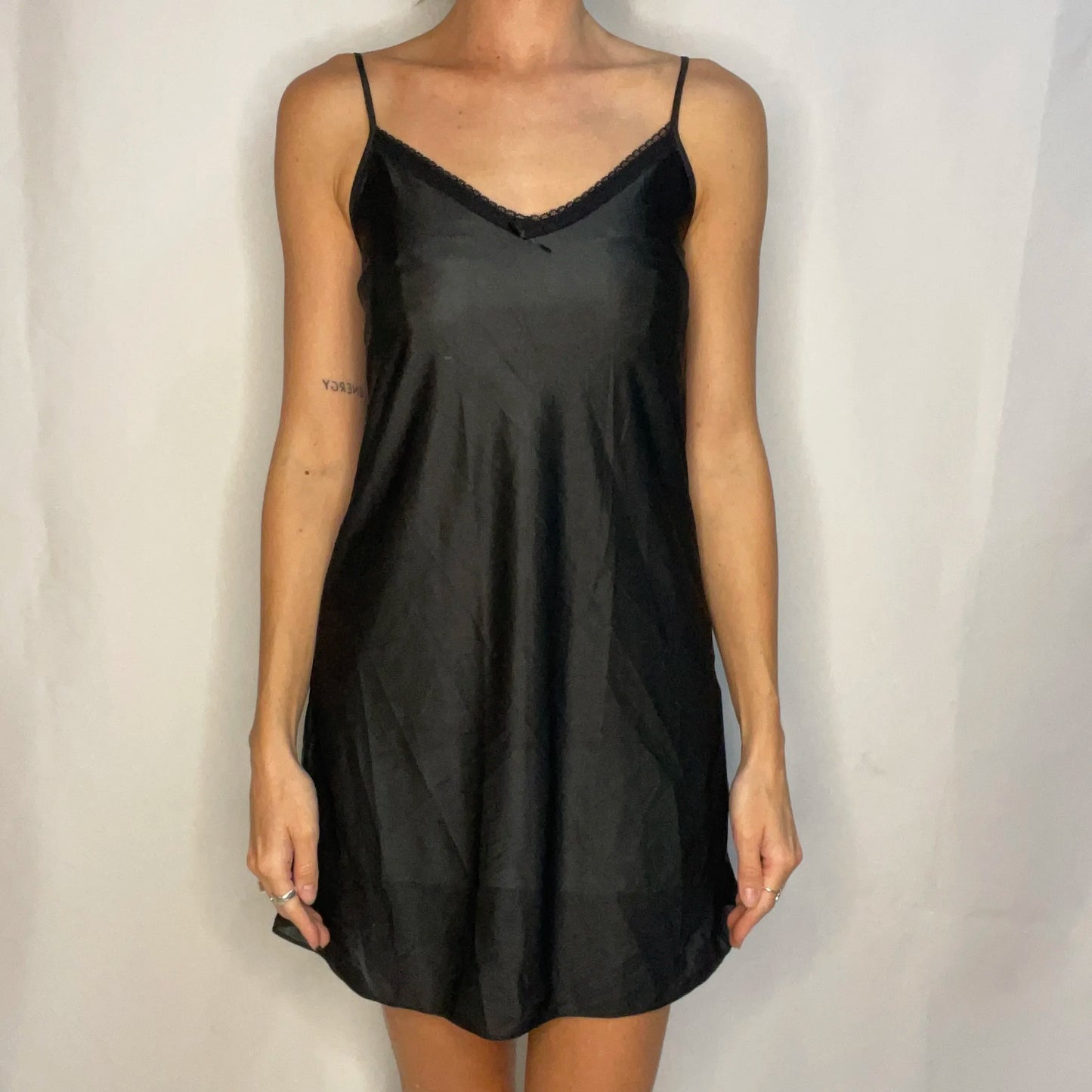 Vintage Black Slip Dress