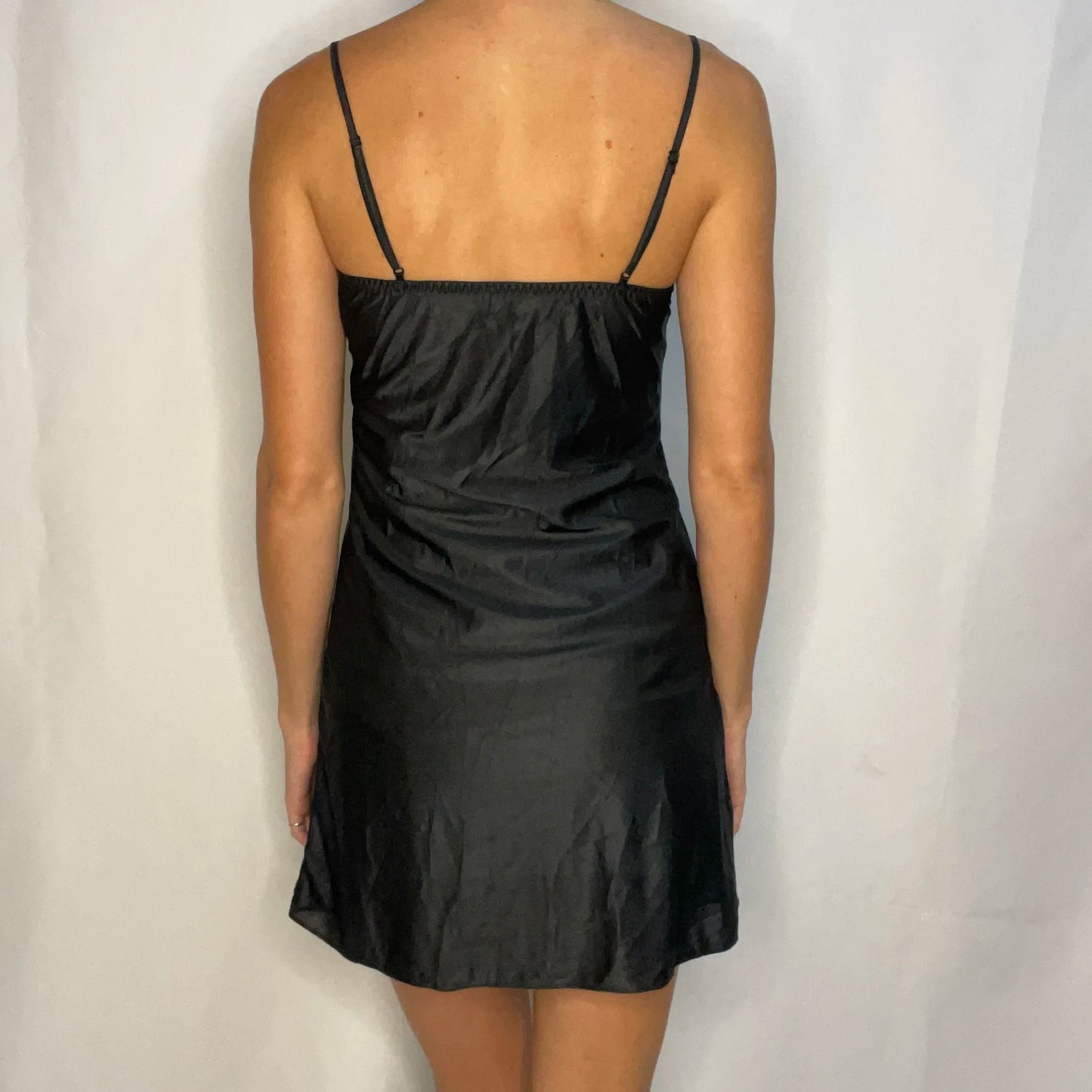 Vintage Black Slip Dress