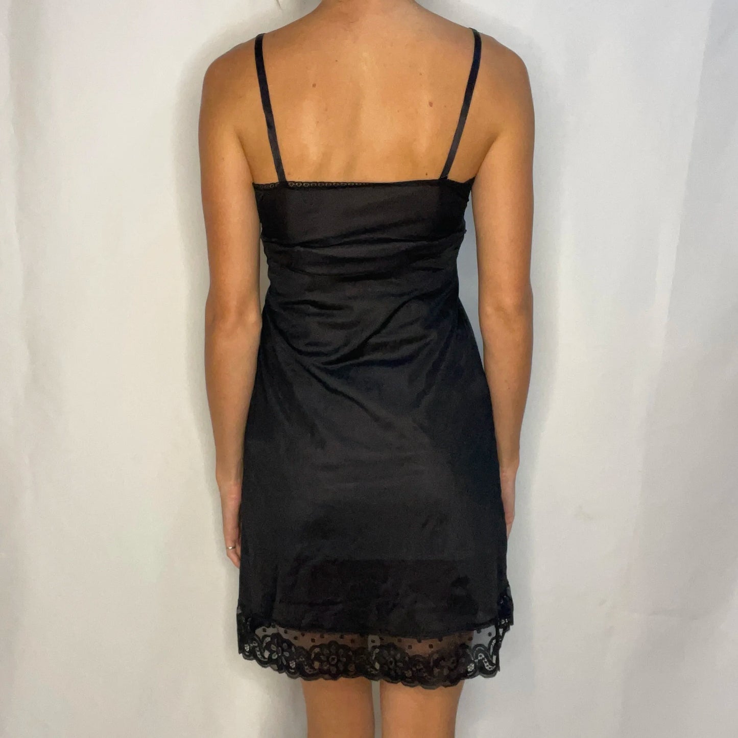 Vintage Black Slip Dress